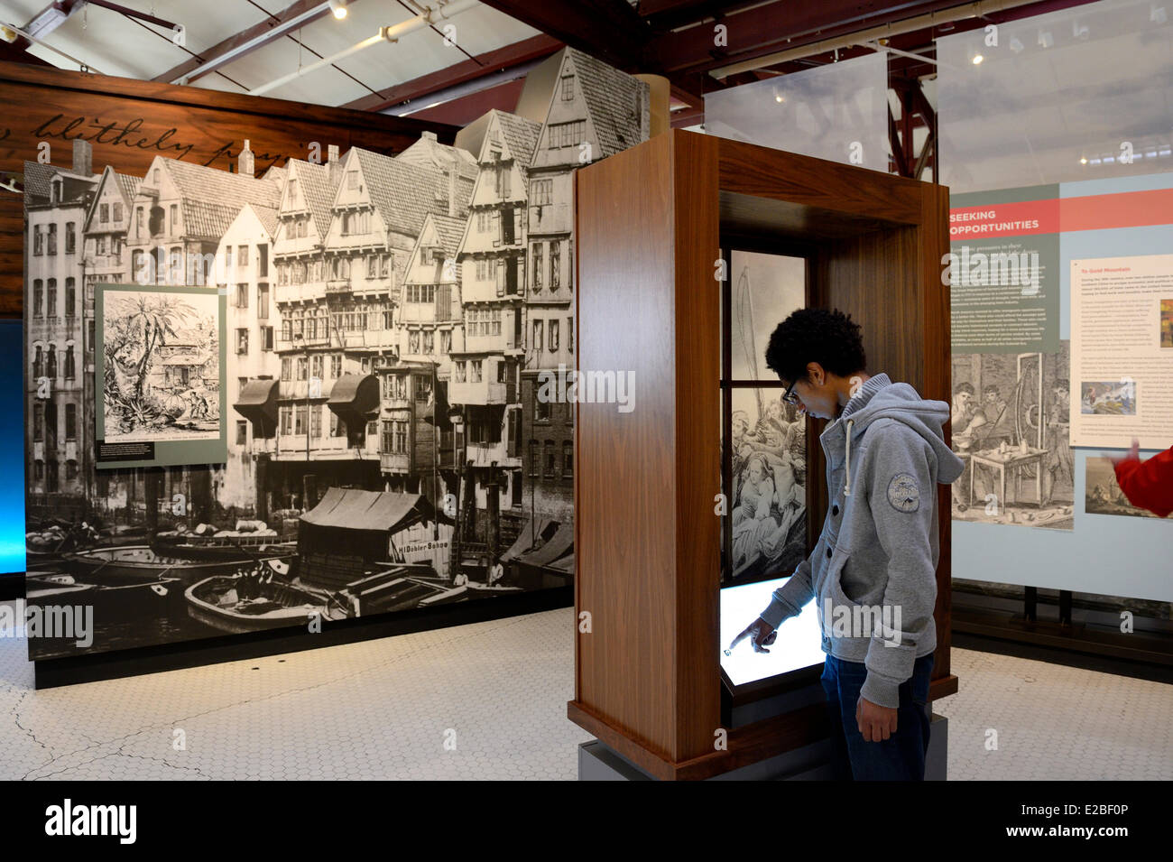 United States, New York City, Ellis Island, National Museum of the History of Immigration Stock Photo