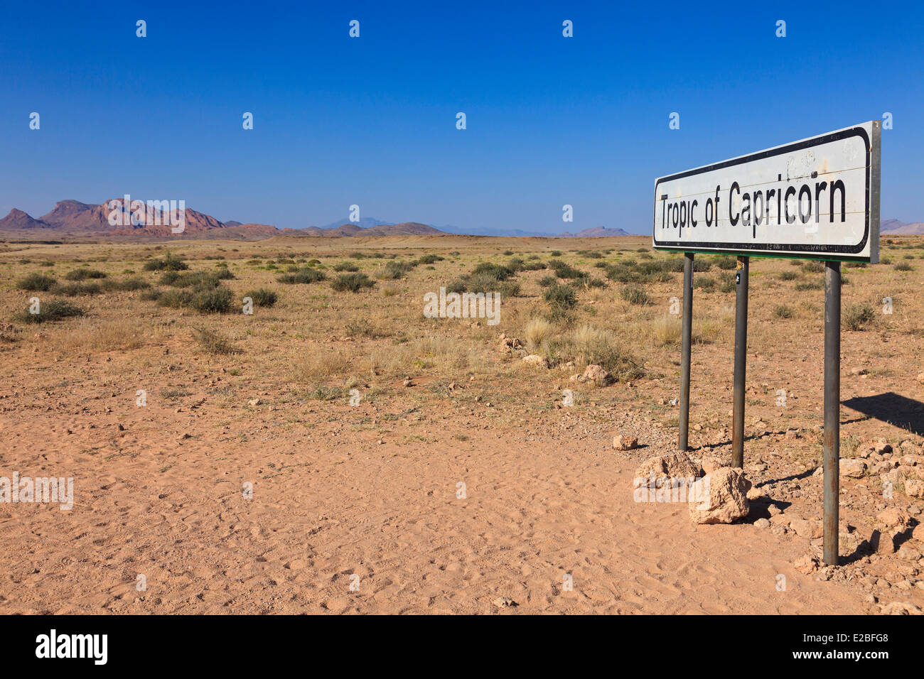 Namibia, Erongo Region, Tropic of Capricorn panel Stock Photo
