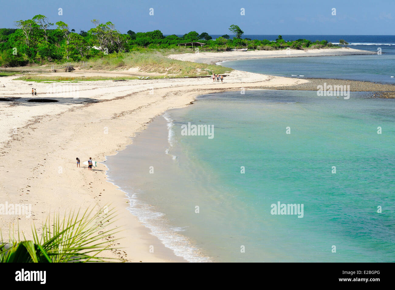 Indonesia, Sumbawa, Pantai Lakey, the beach is famous for its surf breaks Stock Photo