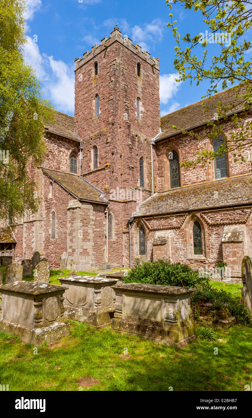 Dore Abbey, a former Cistercian abbey in the village of Abbey Dore in the Golden Valley, Herefordshire, Wales, United Kingdom, Stock Photo