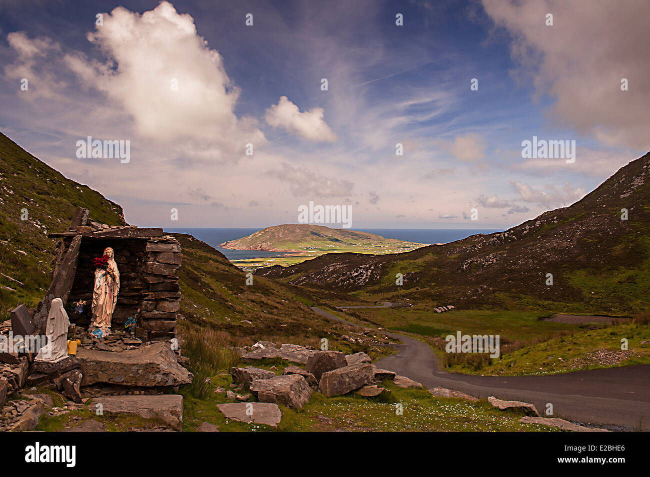 Religious Shrine And St Columbas Holy Well At Mamore Gap Urris Stock Photo Alamy Religious Shrine And St Columbas Holy Well At Mamore Gap Urris Stock Photo Alamy