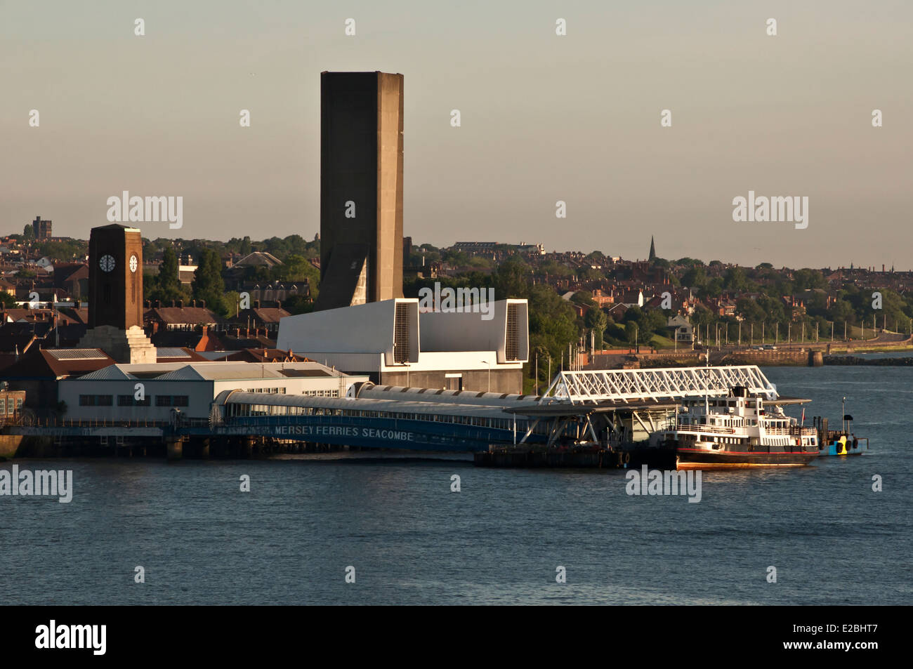 Mersey Ferry terminal Birkenhead Liverpool Stock Photo Alamy