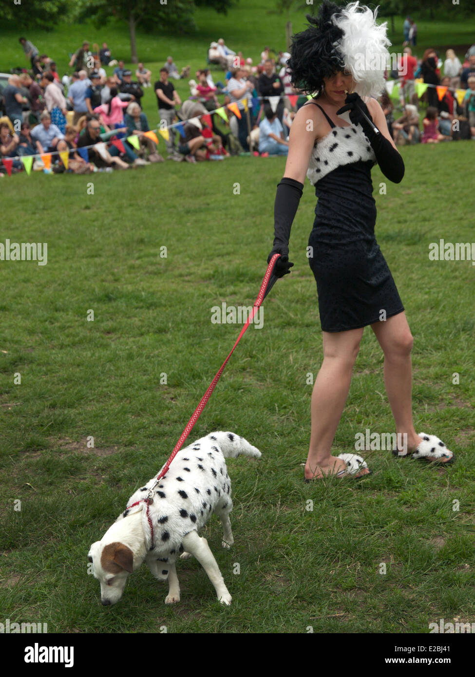 A dog show in Queens Park, Brighton Stock Photo