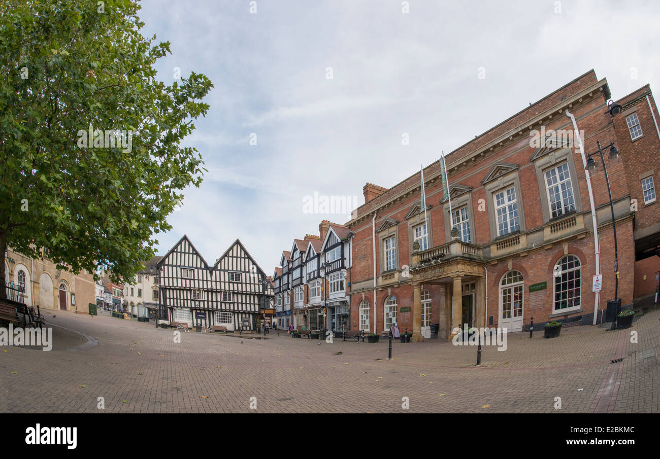 Evesham market square, Worcestershire, England Stock Photo Alamy