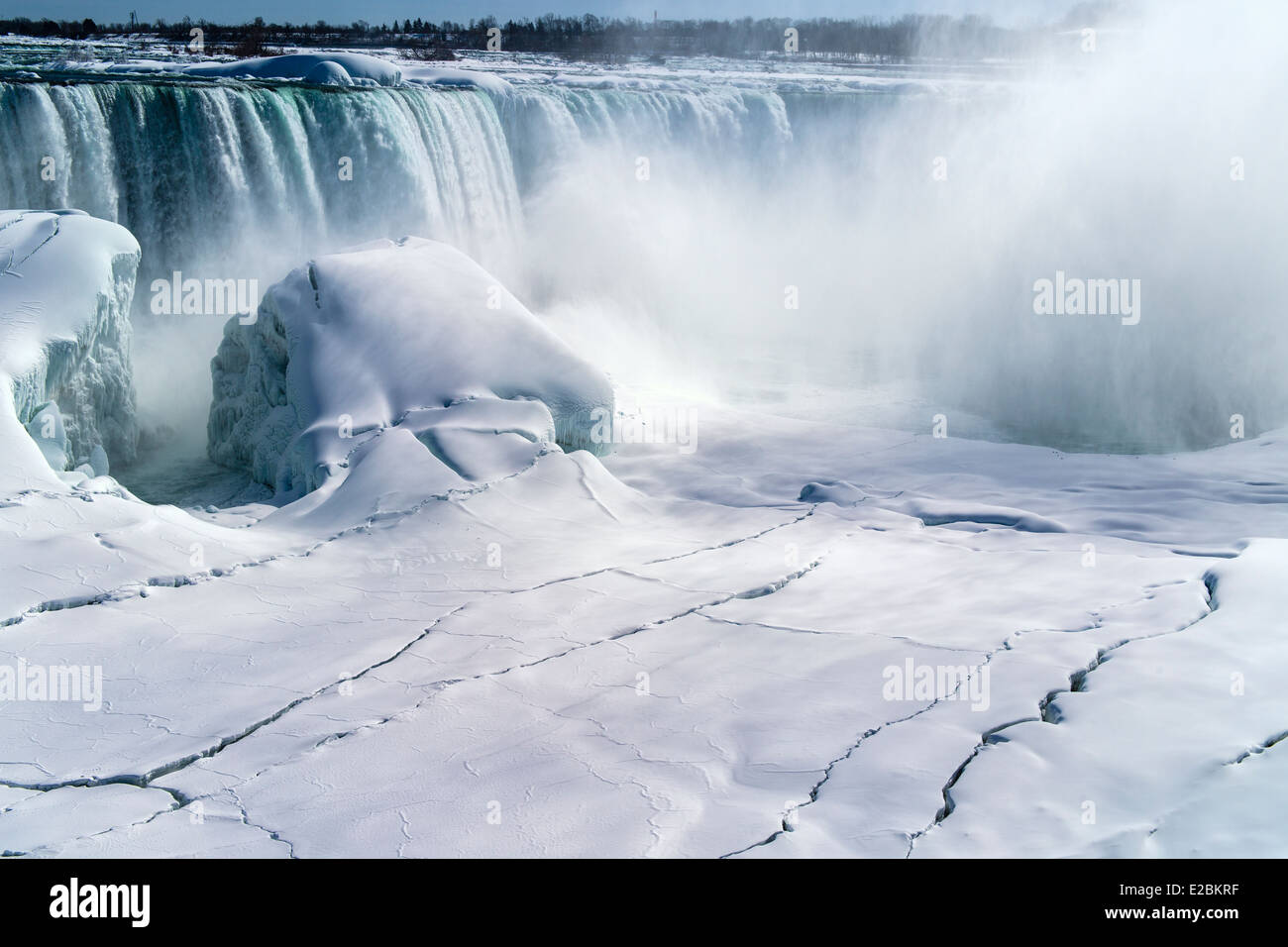 Niagara Falls Ontario Canada. View of Horseshoe Falls (Canadian Falls) in winter Stock Photo Alamy