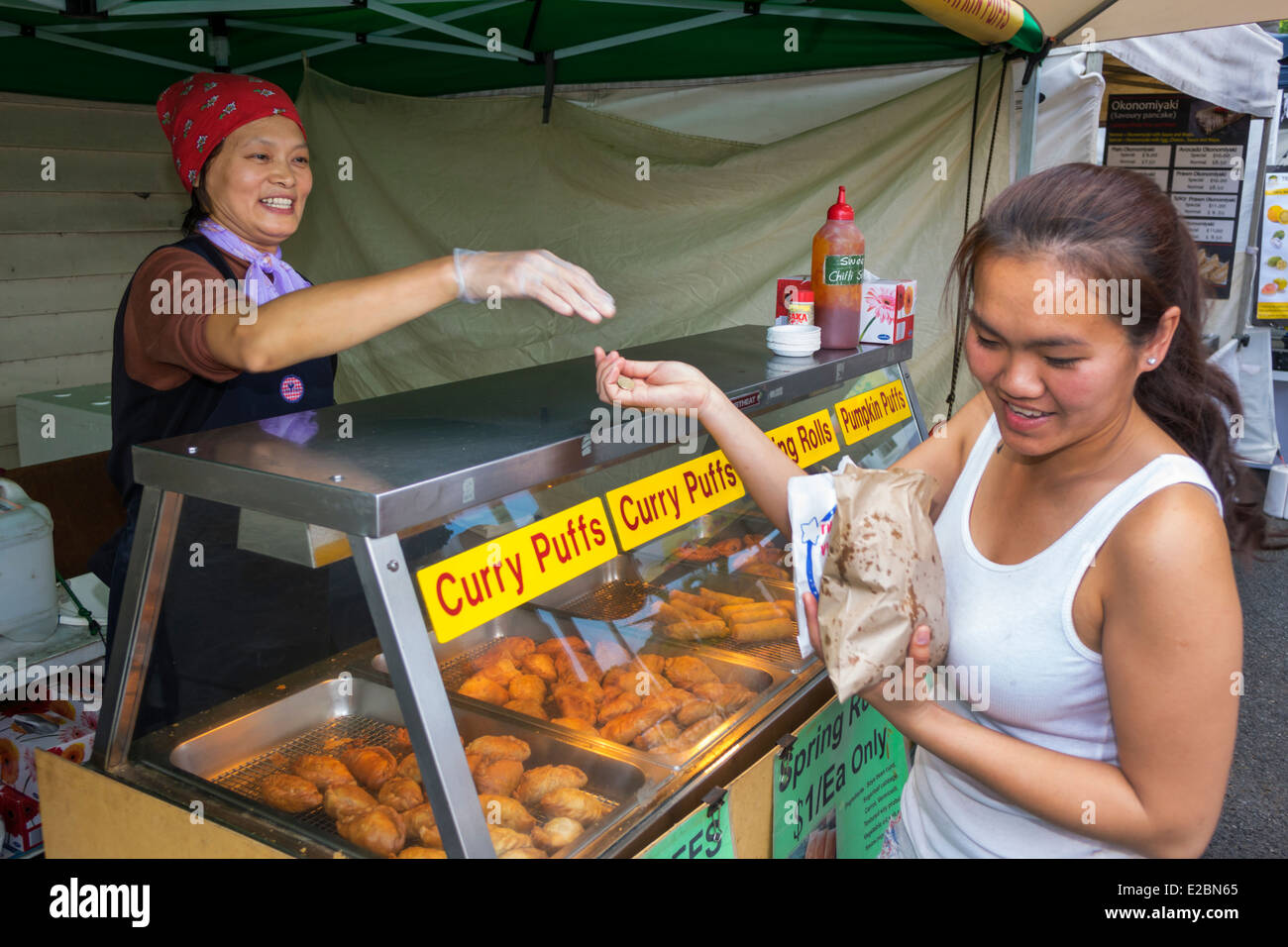 Brisbane Australia,Queensland West End,Davies Park Saturday shopper shoppers