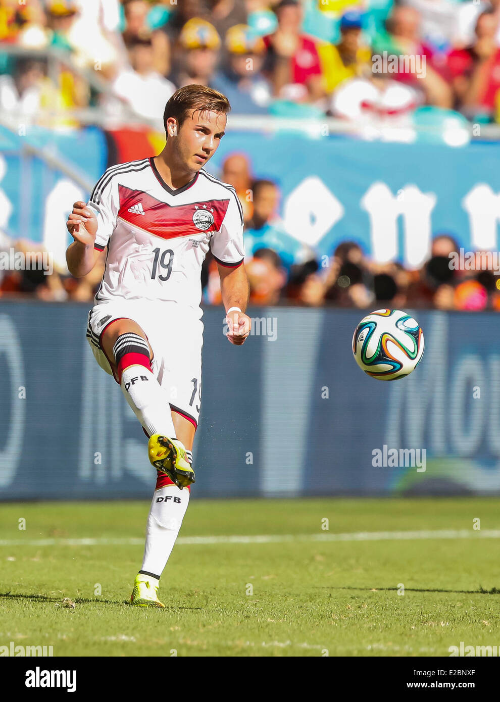 Salvador, Brazil, 16th June, 2014. Mario GOETZE, DFB 19 DEUTSCHLAND -  PORTUGAL 4-0 FIFA Fussball WM Weltmeisterschaft am 16.06.2014 in SALVADOR,  BRASILIEN, Arena Fonte Nova Credit: Peter Schatz/Alamy Live News Stock  Photo - Alamy