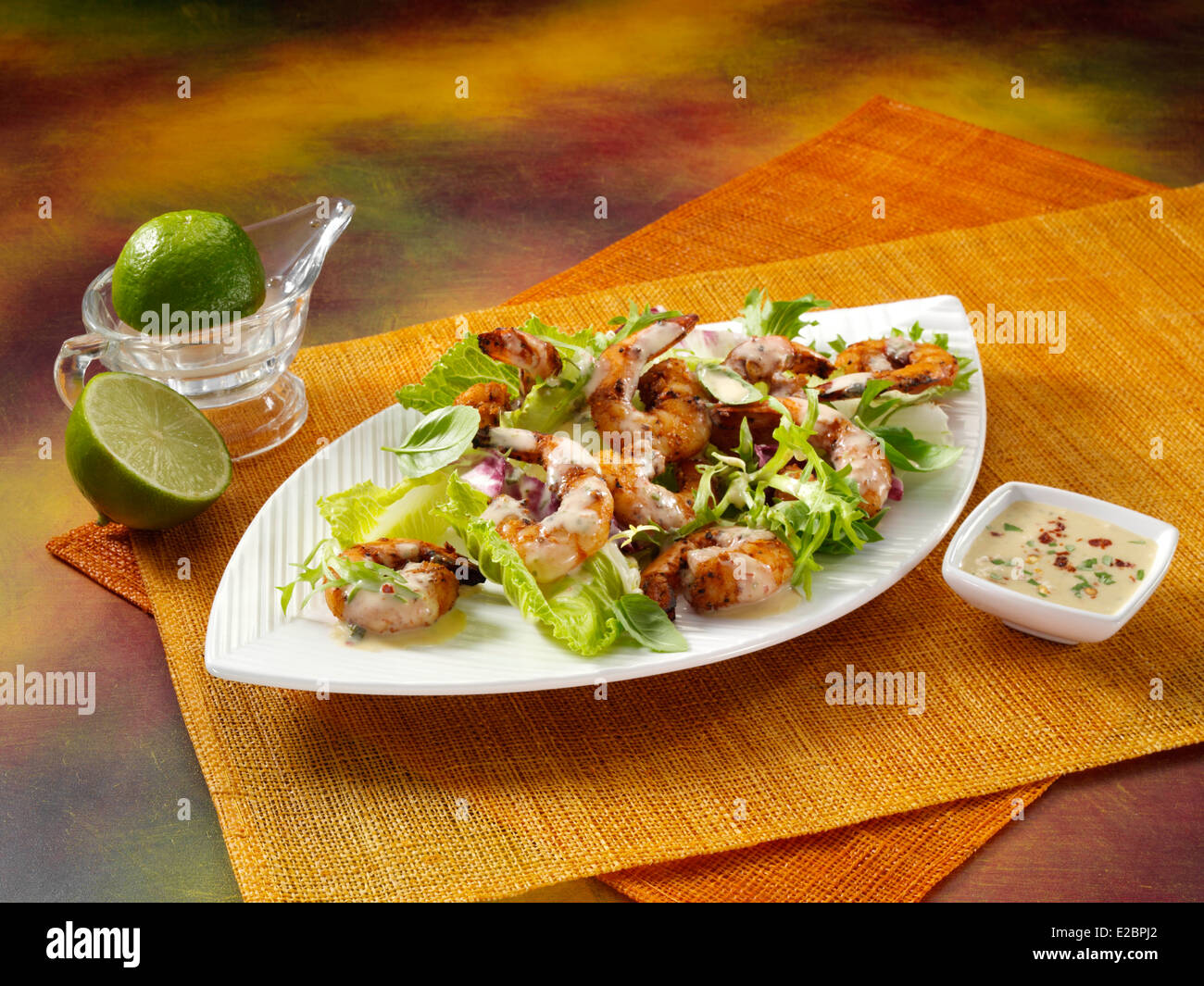 Lime coconut dressing Stock Photo Alamy