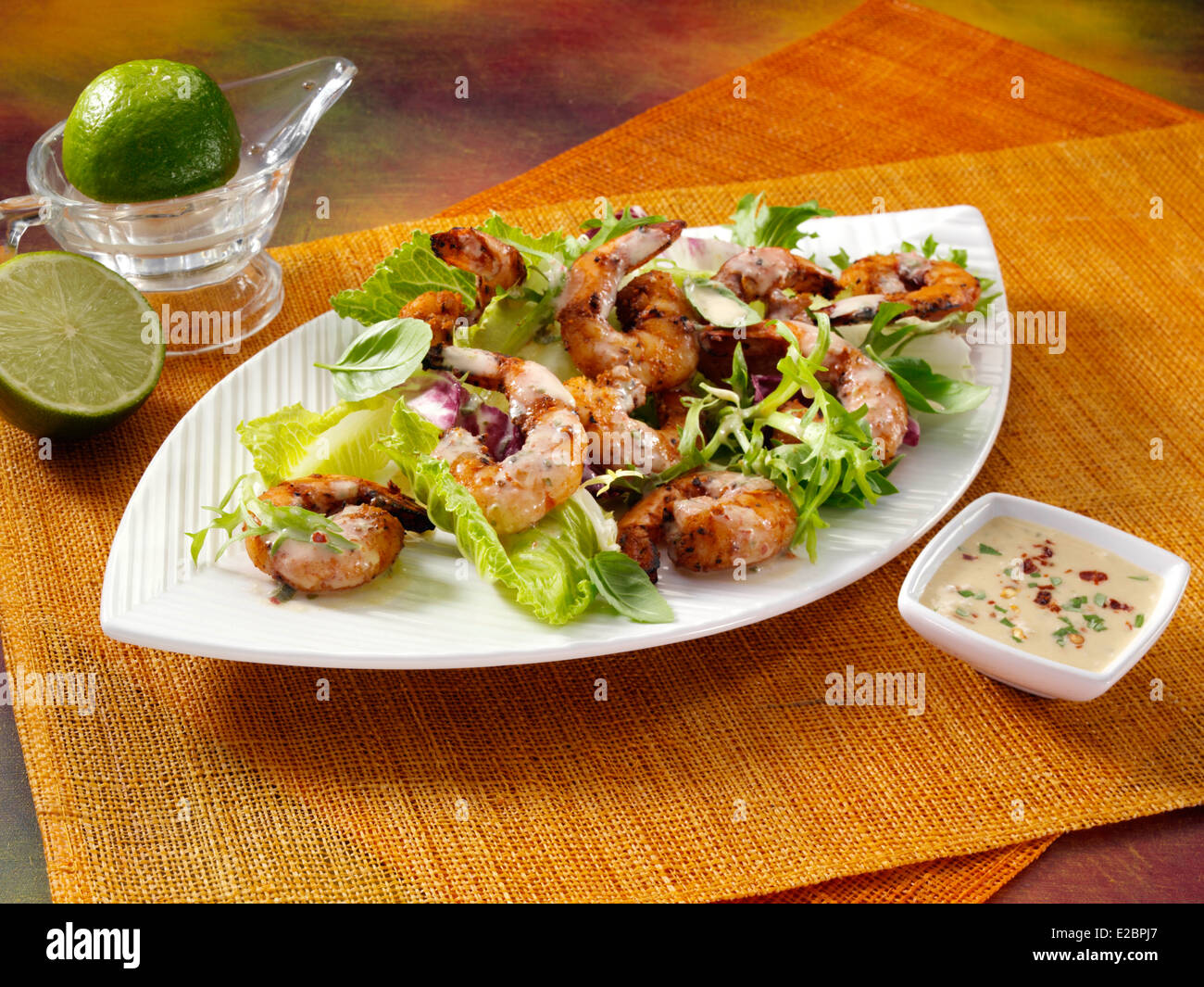 Lime coconut dressing Stock Photo Alamy