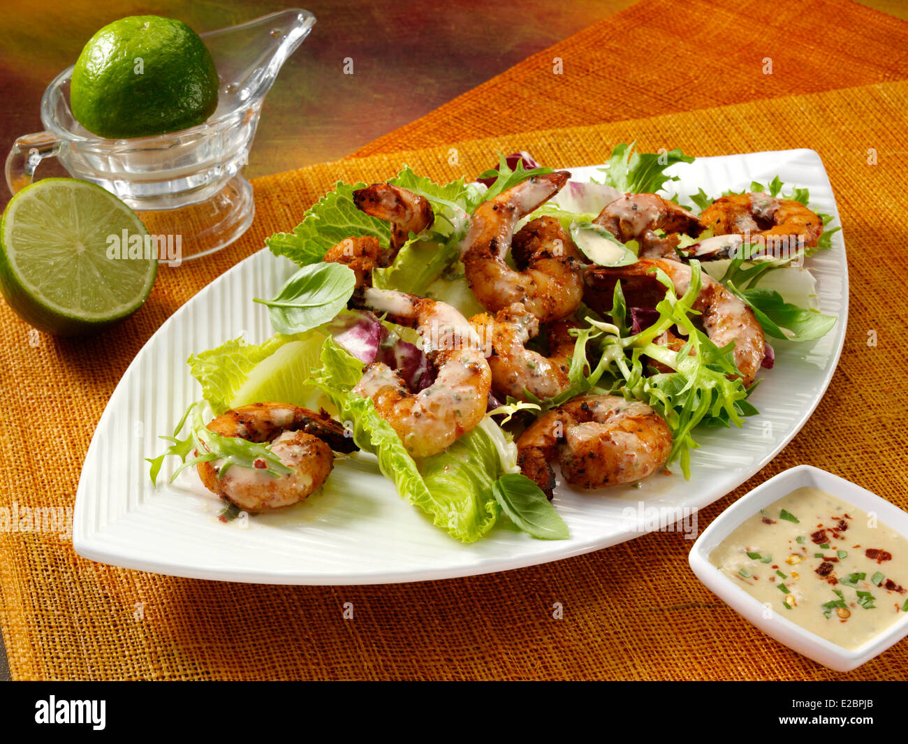 Lime coconut dressing Stock Photo Alamy