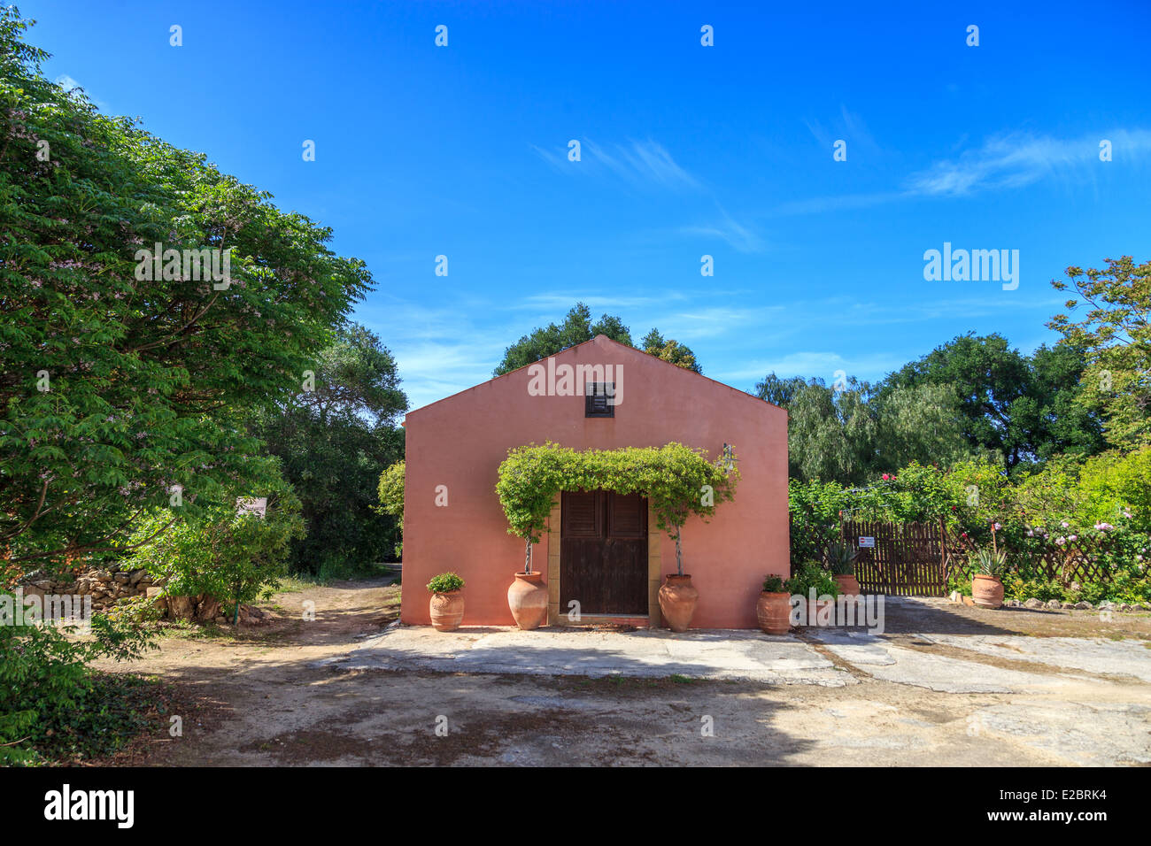 A sicilian house in Mozia Stock Photo