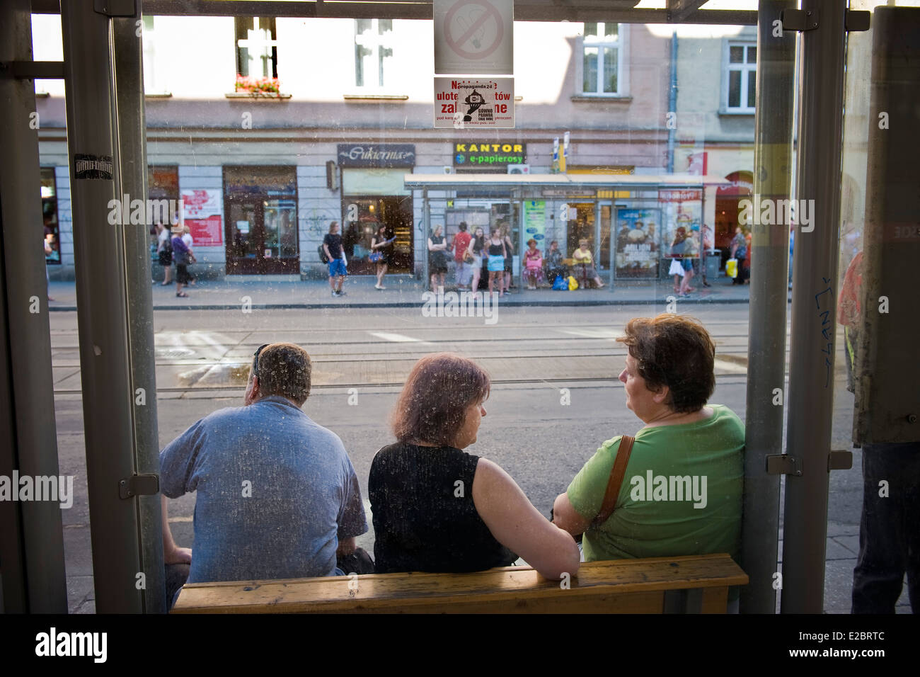 Poland, Krakow, Kazimierz area, bus station Stock Photo Alamy