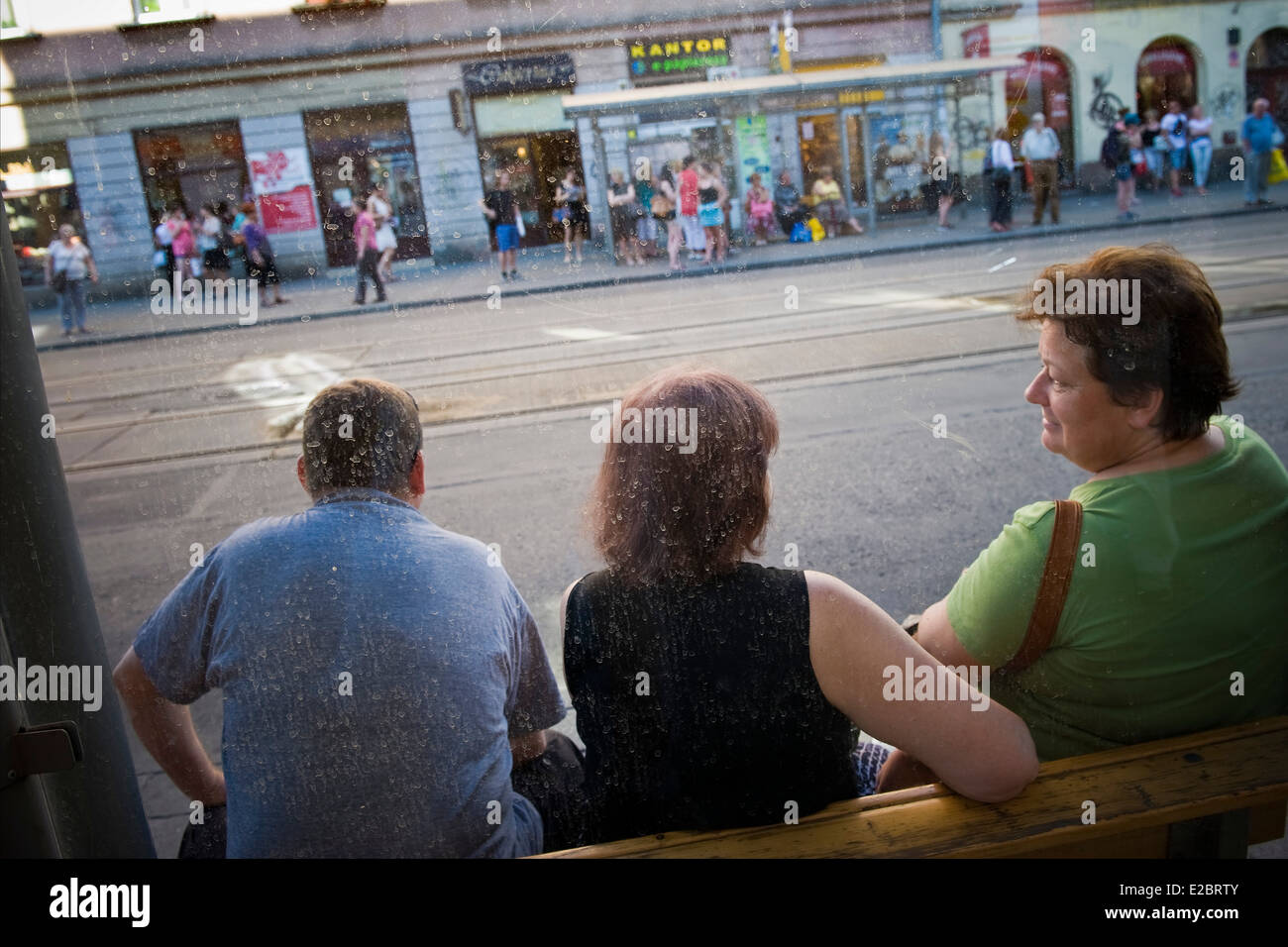 Poland, Krakow, Kazimierz area, bus station Stock Photo Alamy