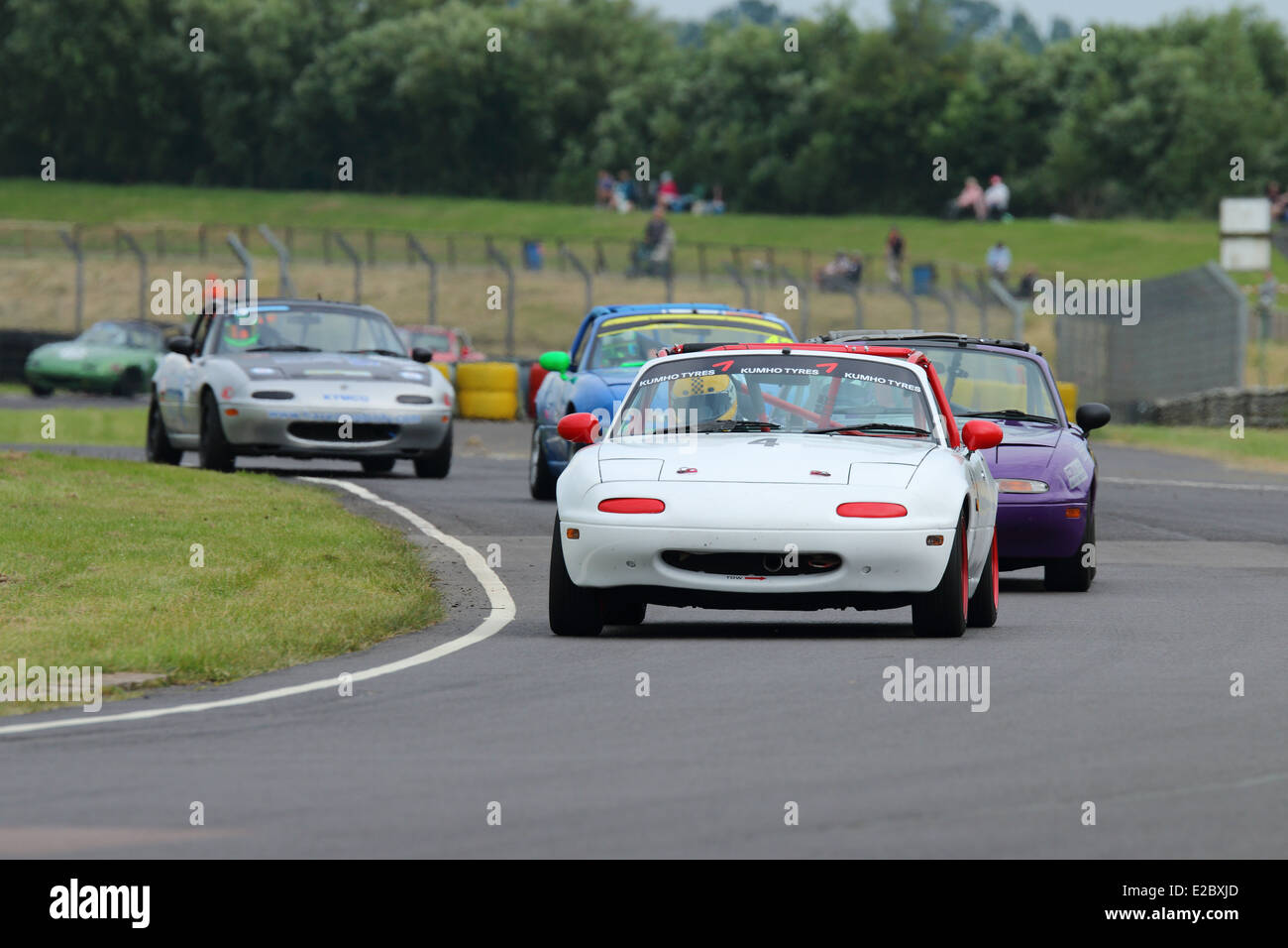 Cars racing at Castle Combe Circuit Stock Photo - Alamy
