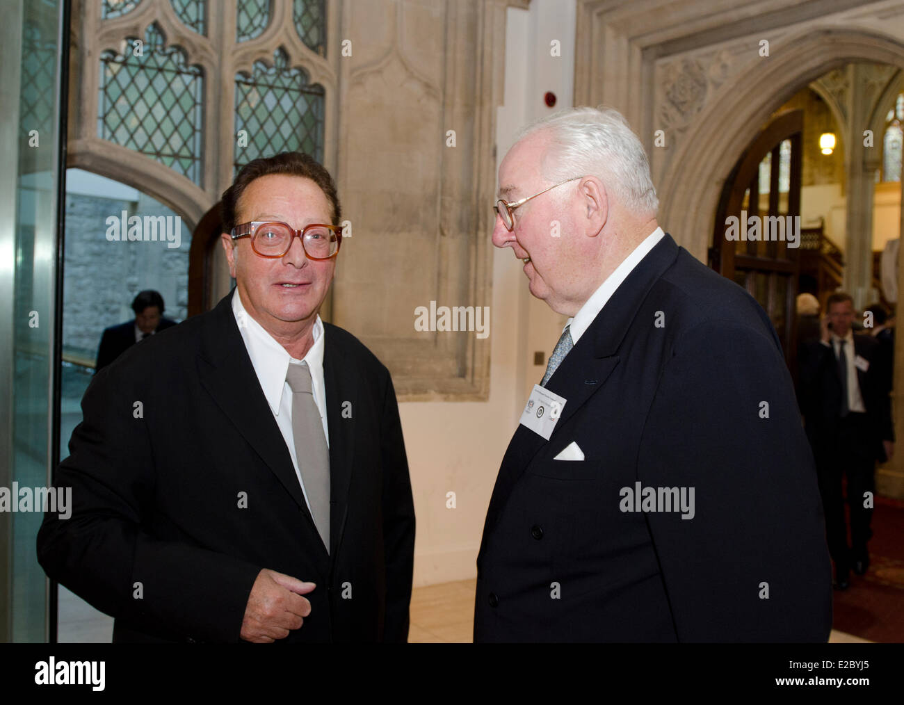 London, UK, 18th June, 2014. Baron Maurice Saatchi and Sir Henry Keswick at the Margaret Thatcher Conference on Liberty 18th June 2014 Guildhall London uk Credit:  Prixnews/Alamy Live News Stock Photo