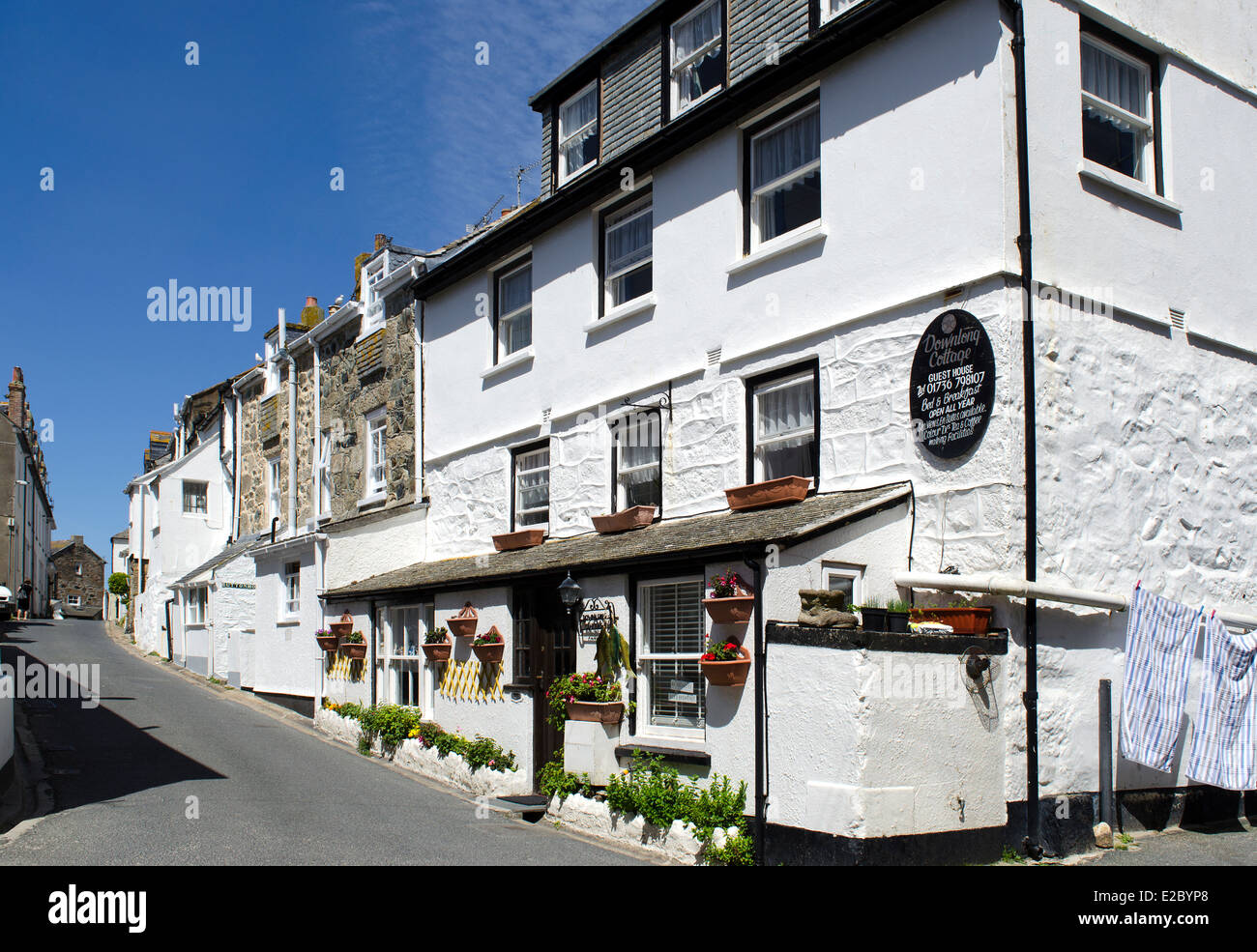 A Guest House In St Ives Cornwall Uk Stock Photo 70334048 Alamy