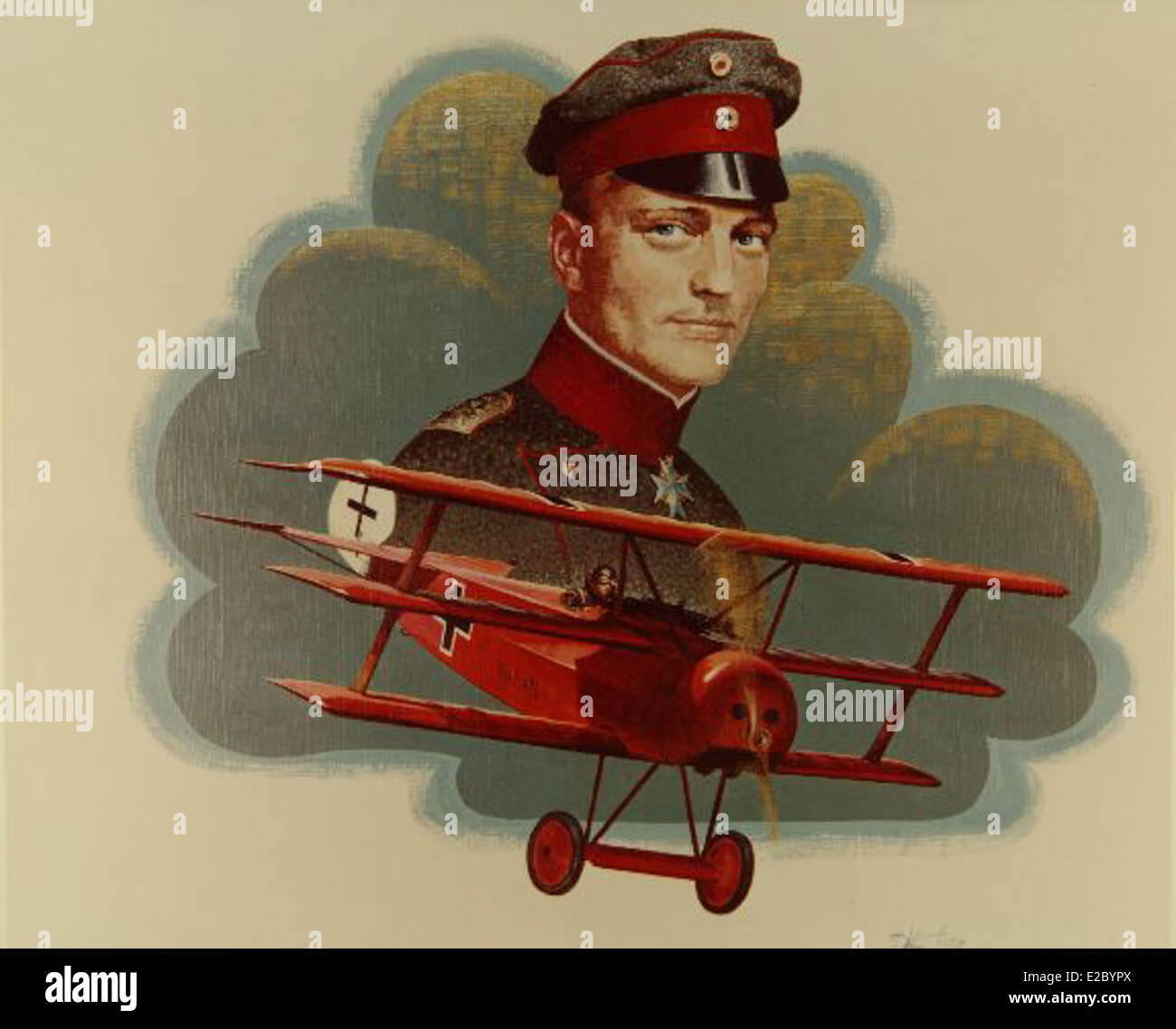 thumbnail image 2 of Red Baron Photo – Manfred Von Richthofen WWI German Fighter Pilot, 4x6 Glossy Print 2 of 3