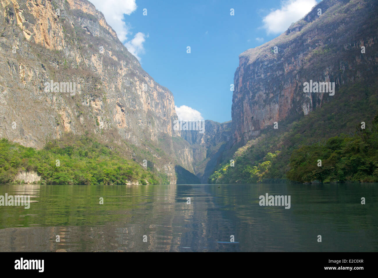 Spectacular Sumidero Canyon Chiapas Mexico Stock Photo