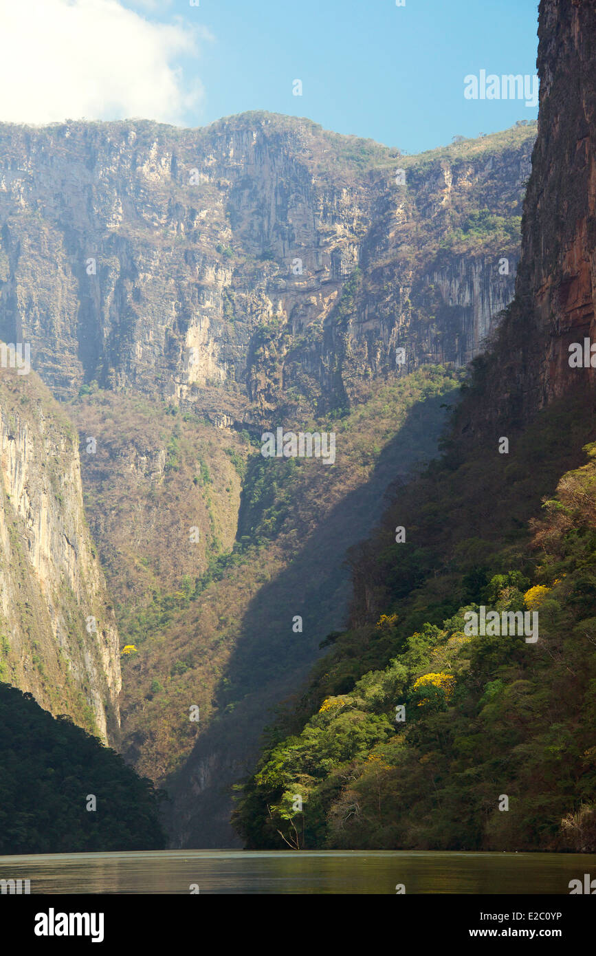 Spectacular Sumidero Canyon Chiapas Mexico Stock Photo