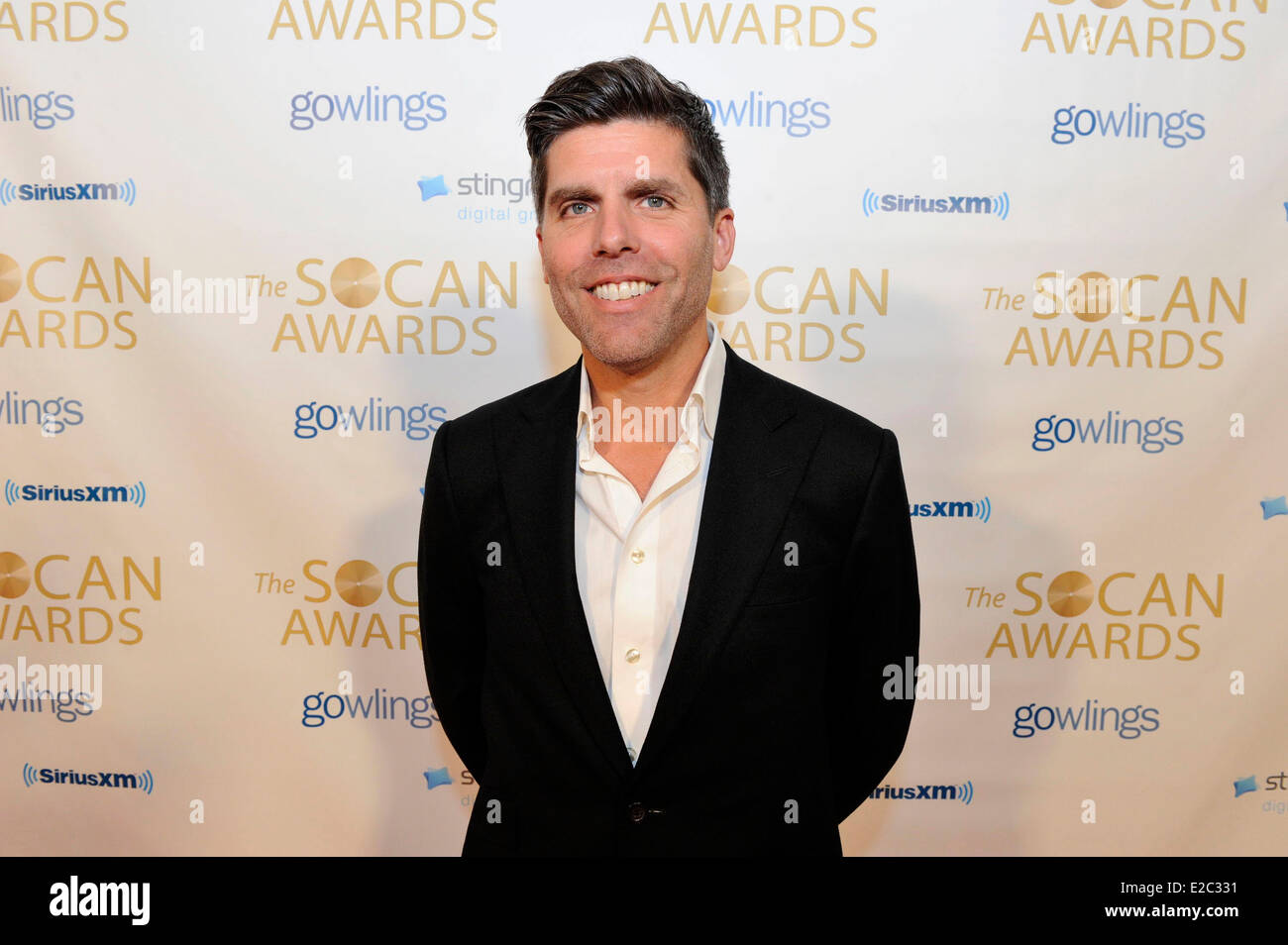 Blain Morris poses for photo at the 25th SOCAN Awards (Society of Composers, Authors and Music Publishers of Canada). Stock Photo