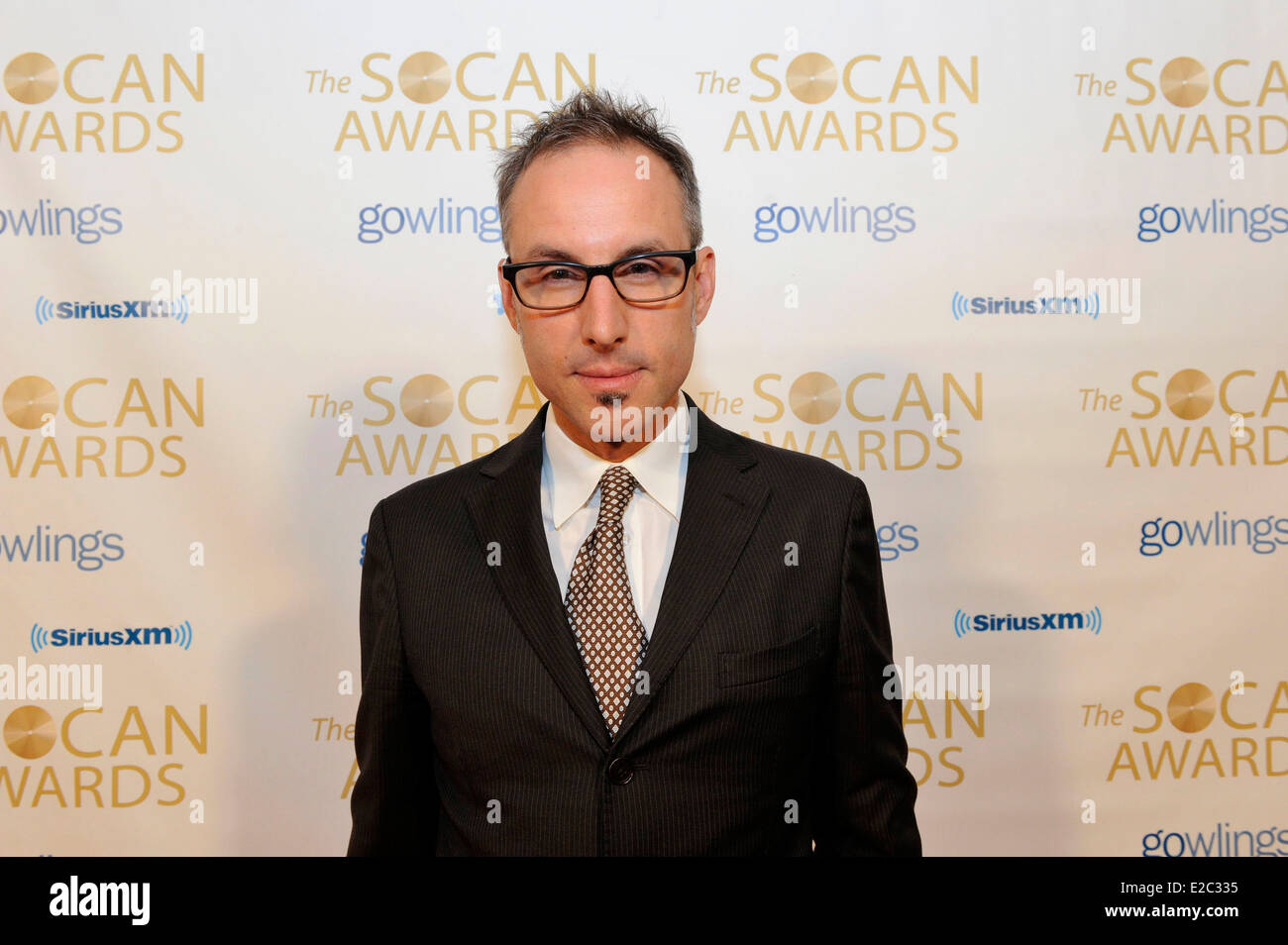 Ian Lefeuvre poses for photo at the 25th SOCAN Awards (Society of Composers, Authors and Music Publishers of Canada). Stock Photo