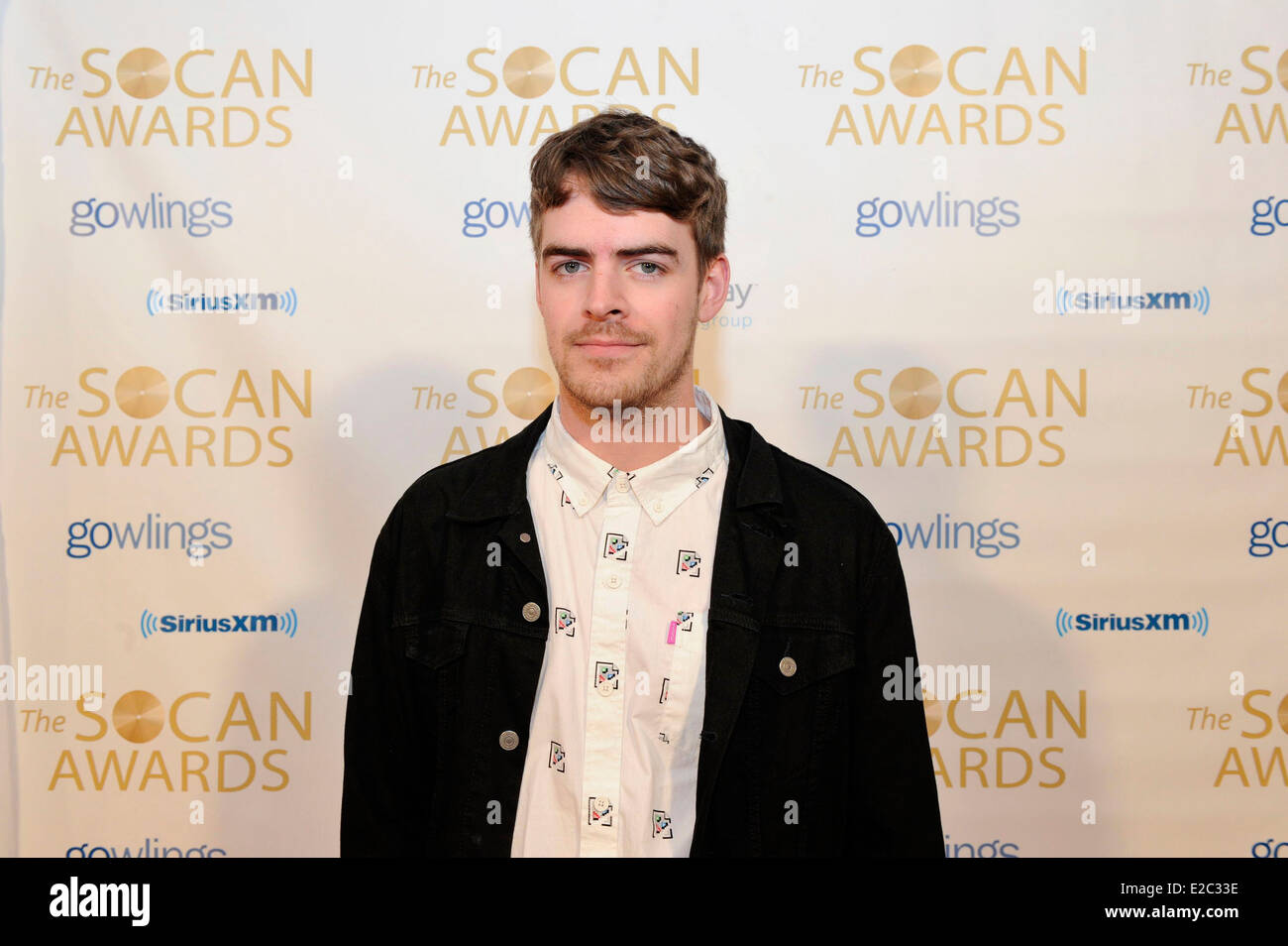Ryan Hemsworth poses for photo at the 25th SOCAN Awards (Society of Composers, Authors and Music Publishers of Canada). Stock Photo