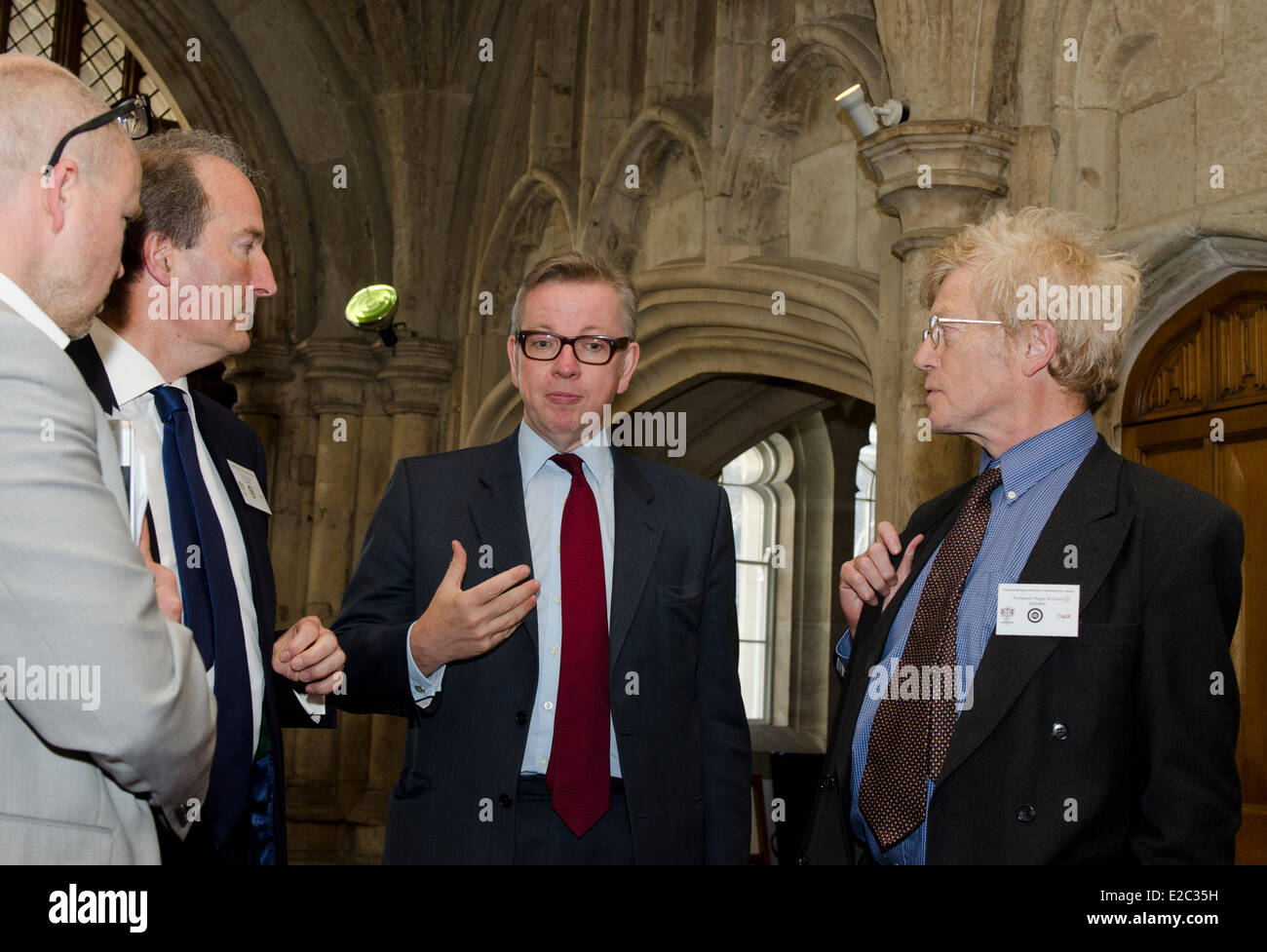London, UK. 18th June, 2014. Toby Young, Charles Moore, Michael Gove, Roger Scruton  at the Margaret Thatcher Conference on Liberty 2014, Guildhall, London, UK Credit:  Prixnews/Alamy Live News Stock Photo
