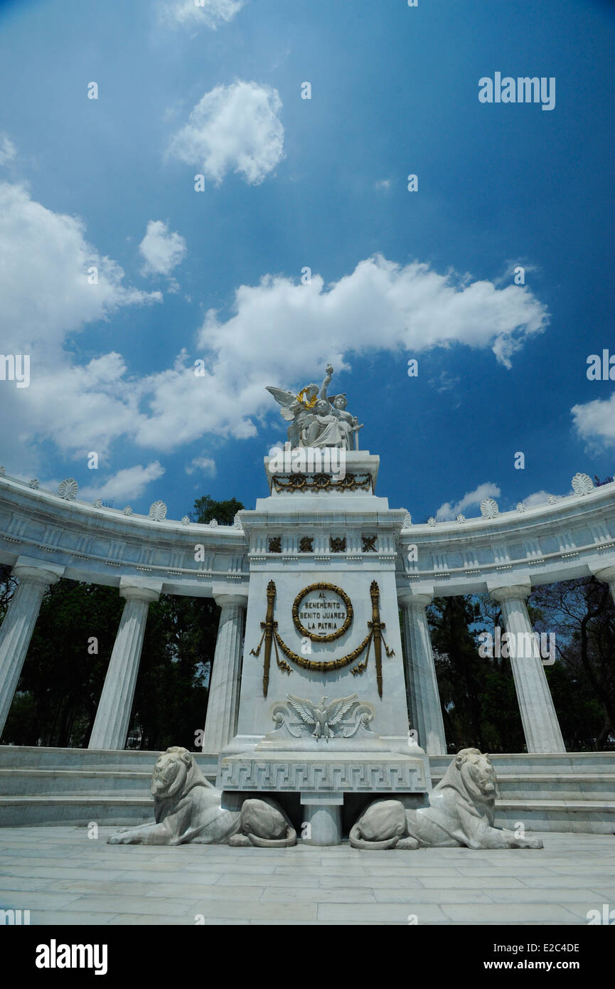 Benito Juarez Monument in Alameda Park, Mexico City, Mexico Stock Photo
