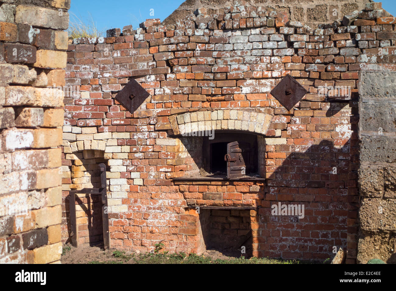 Ruins of the old bakehouse on St Helena Island in Morton Bay,Queensland, Australia. Stock Photo