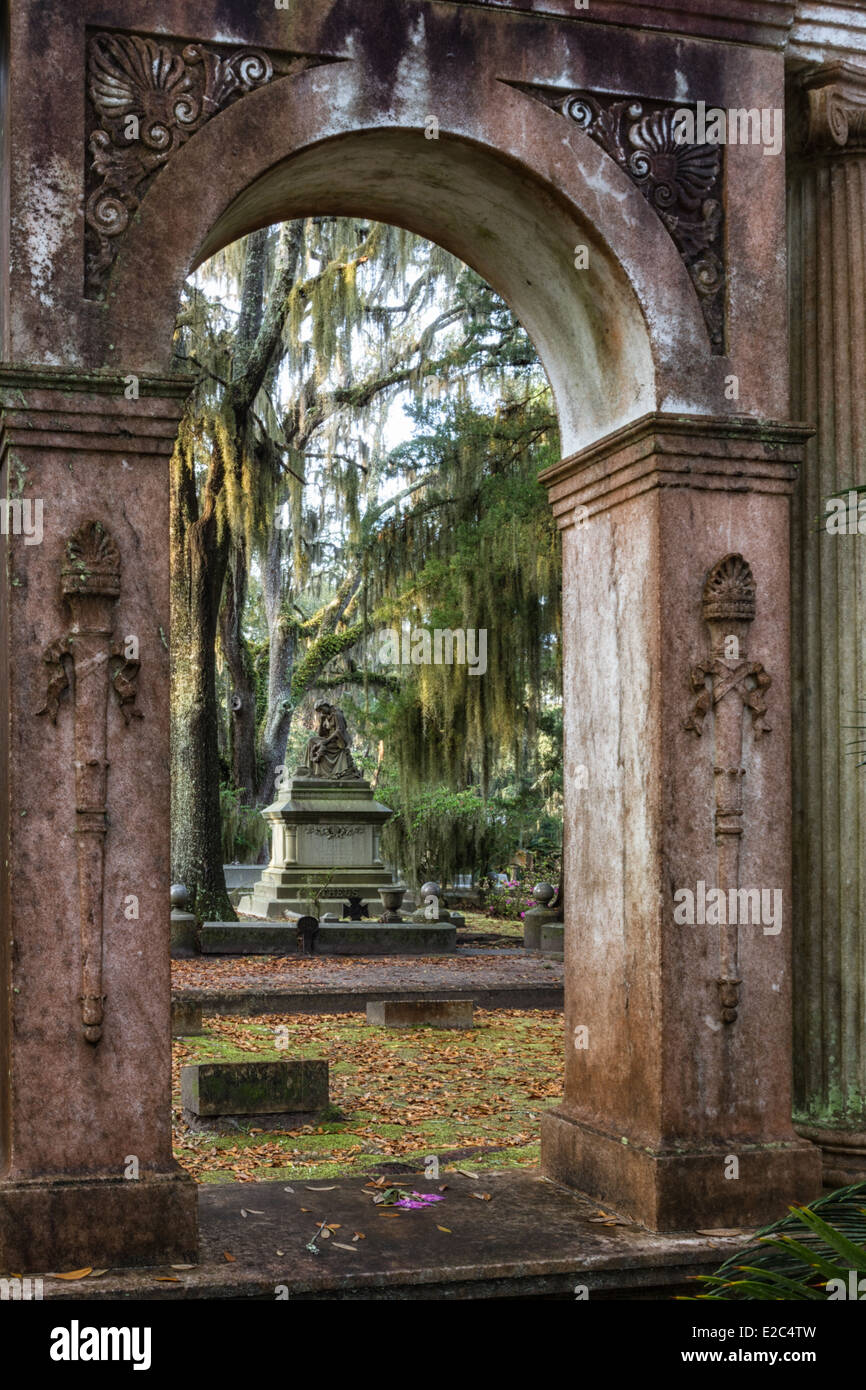 Bonaventure Cemetery in Savannah, Georgia Stock Photo