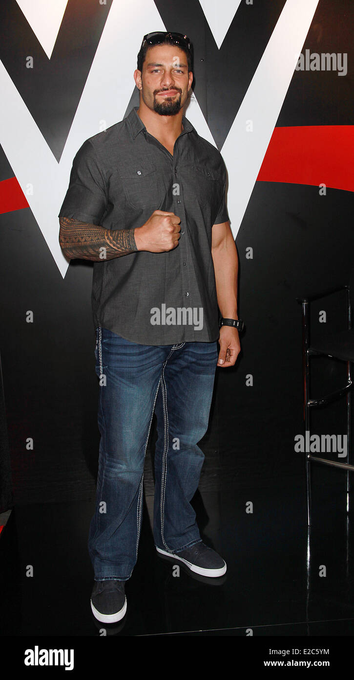 Las Vegas, Nevada, USA. 18th June, 2014. WWE Superstars Roman Reigns of  'The Shield' attends the 2nd day of the 2014 Licensing Expo on June 18,  2014 at Mandalay Bay Convention Center