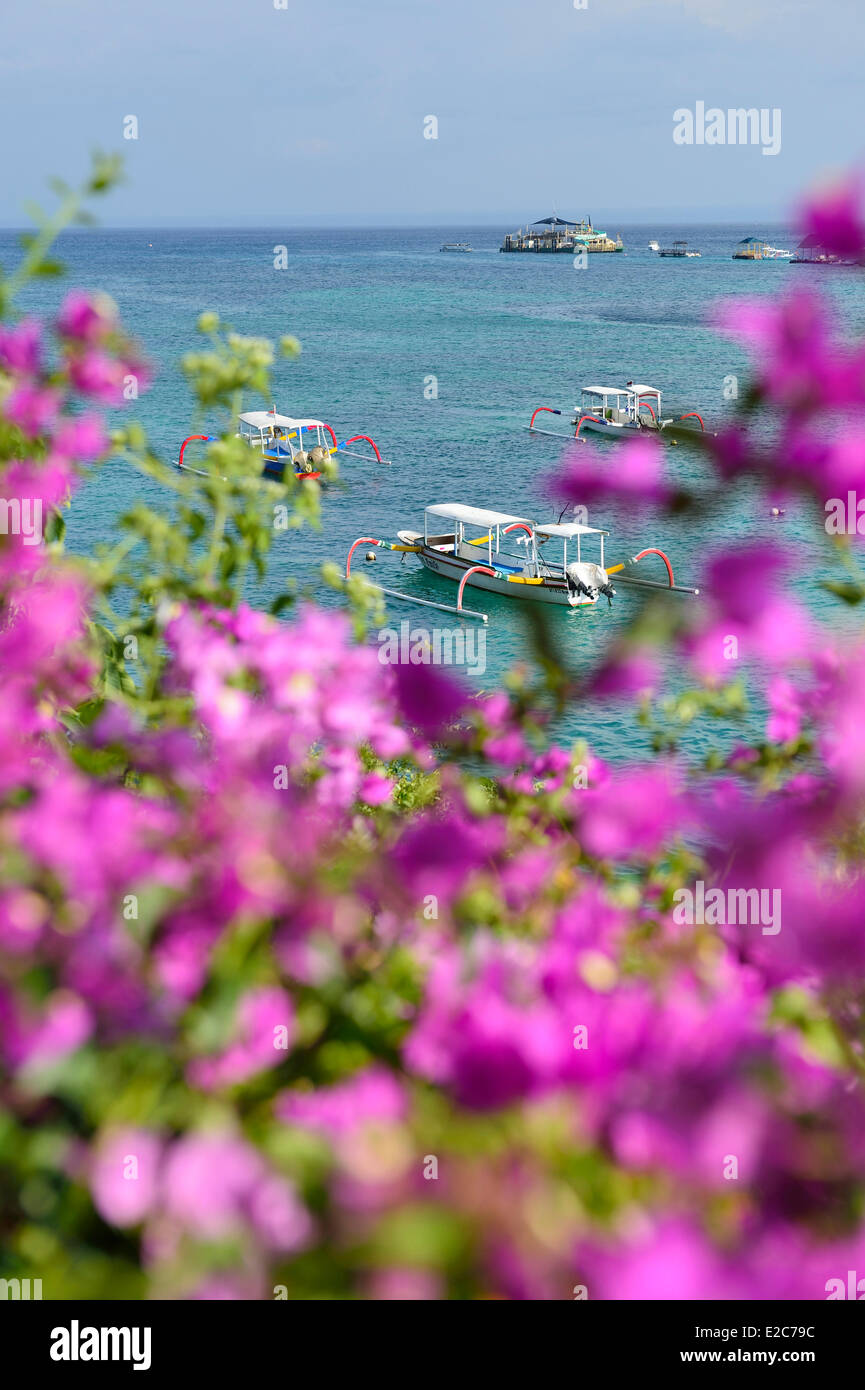 Indonesia Bali Nusa Lembongan Island Jungutbatu Bay Stock Photo Alamy