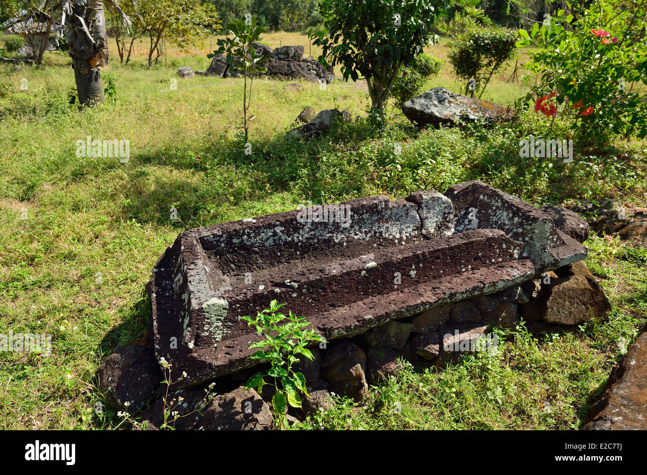 Indonesia Sumbawa Sumbawa Besar surroundings the sarcophagus of 