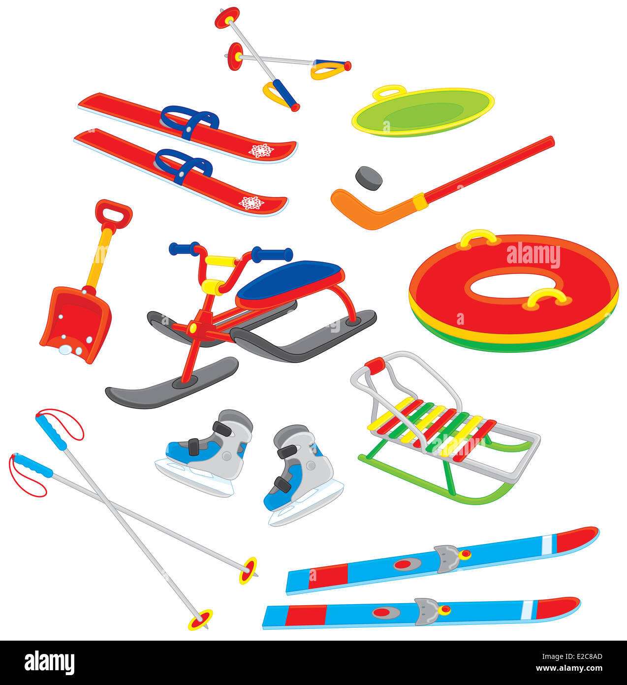 зимний инвентарь. пластиковые ледянки для детей. зимние игрушки для детей. детские санки на лыжах. игрушки для снега.