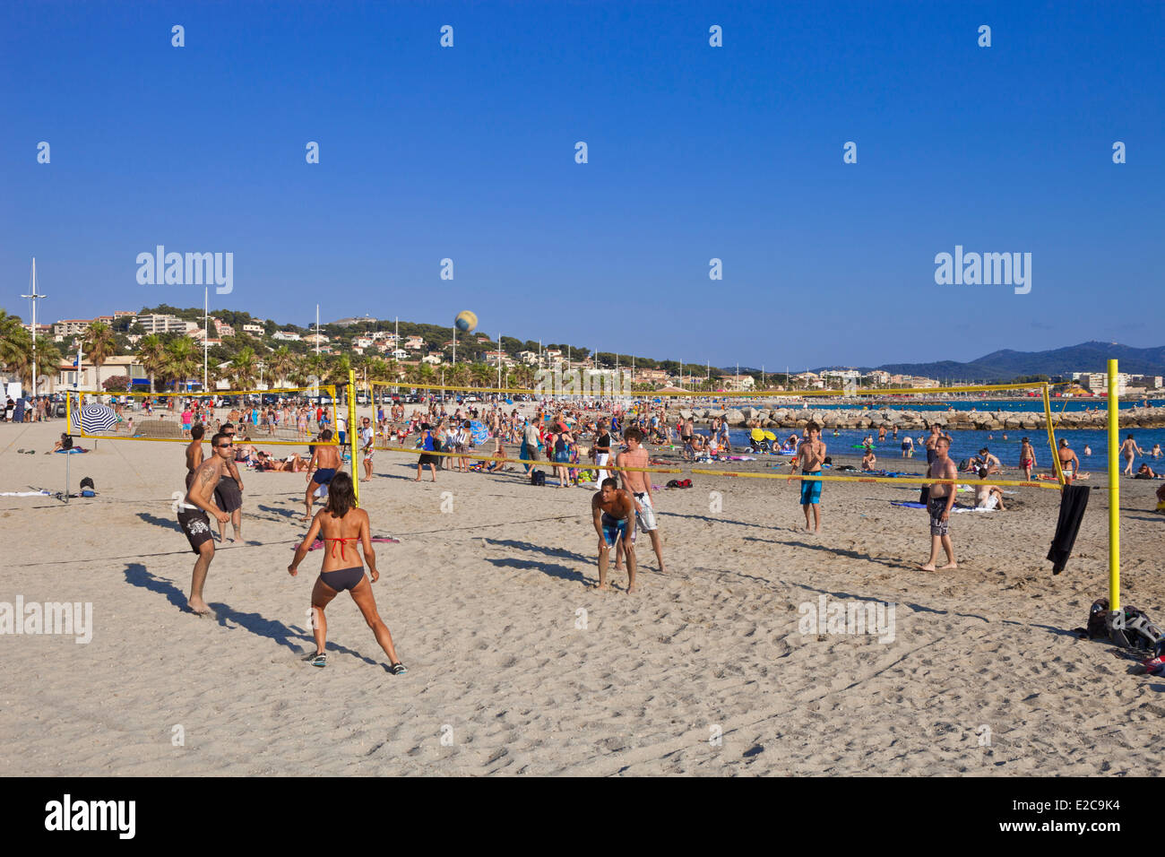 France, Var, Bandol, Six Fours les Plages, Frigate beach Stock Photo - Alamy