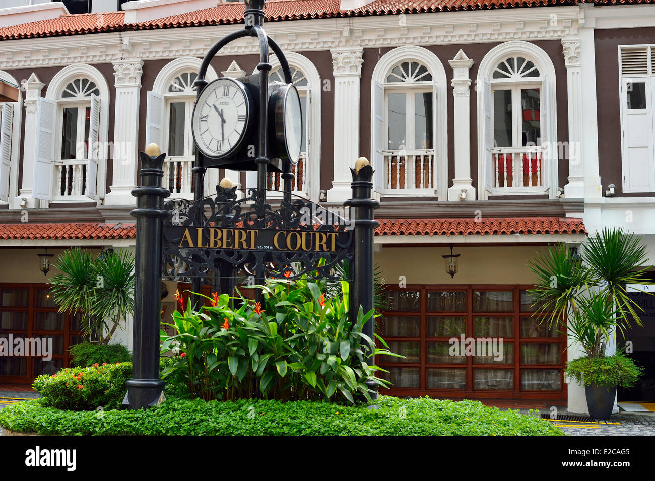 Singapore, Rochor district, the victorian style Albert Court Village Hotel Stock Photo