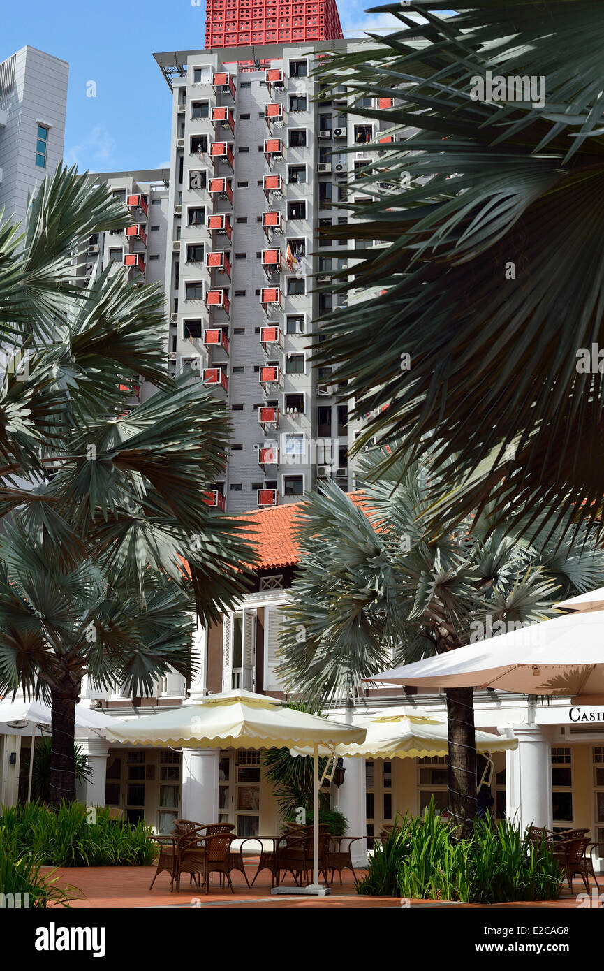 Singapore, Rochor district, the victorian style Albert Court Village Hotel Stock Photo