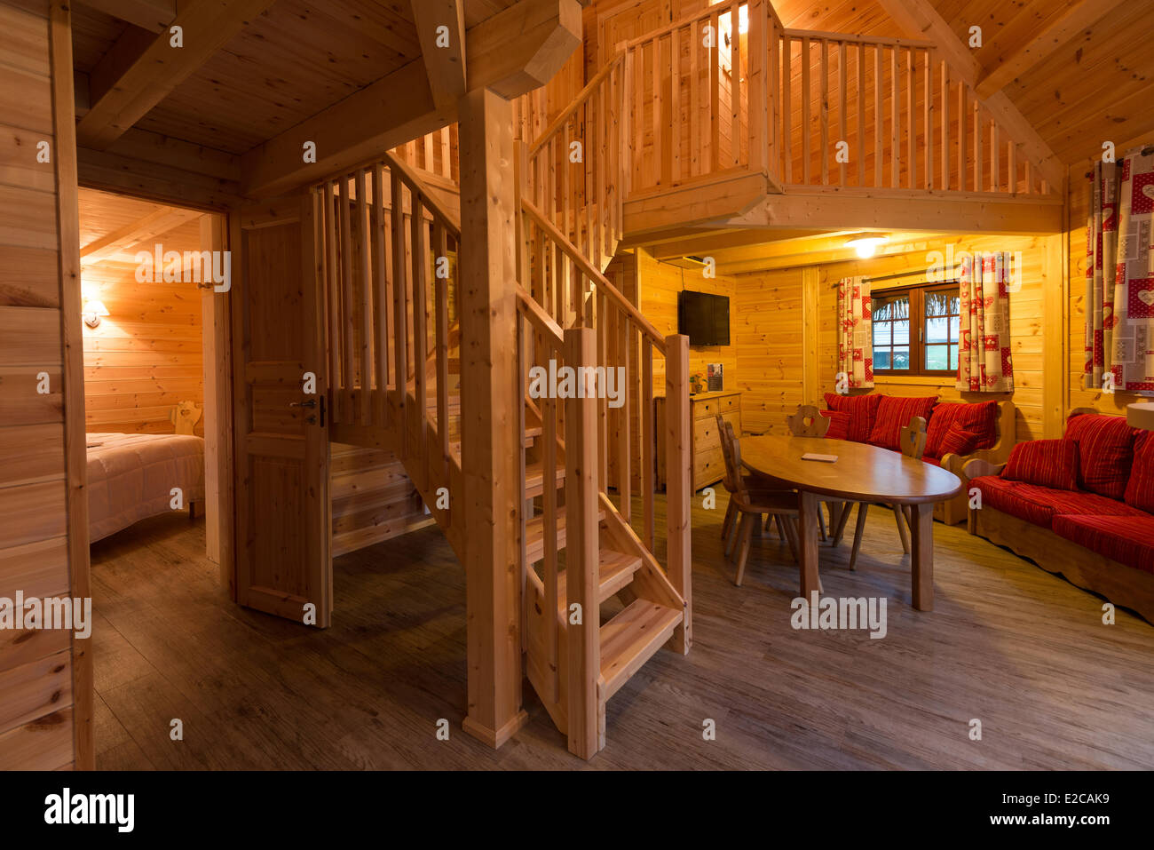 France, Ille et Vilaine, Epiniac, Cottages'Hut in the Domaine des Ormes