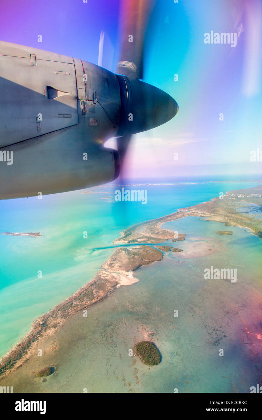 Bahamas, Eleuthera Island (aerial view) Stock Photo