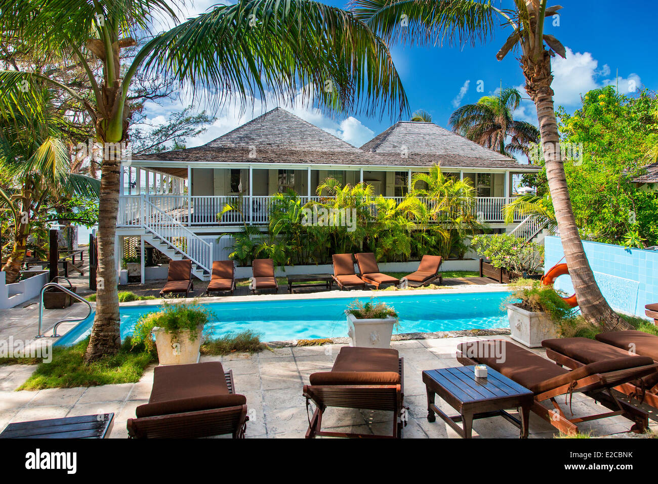 Bahamas, Harbour Island, The Landing Hotel Stock Photo