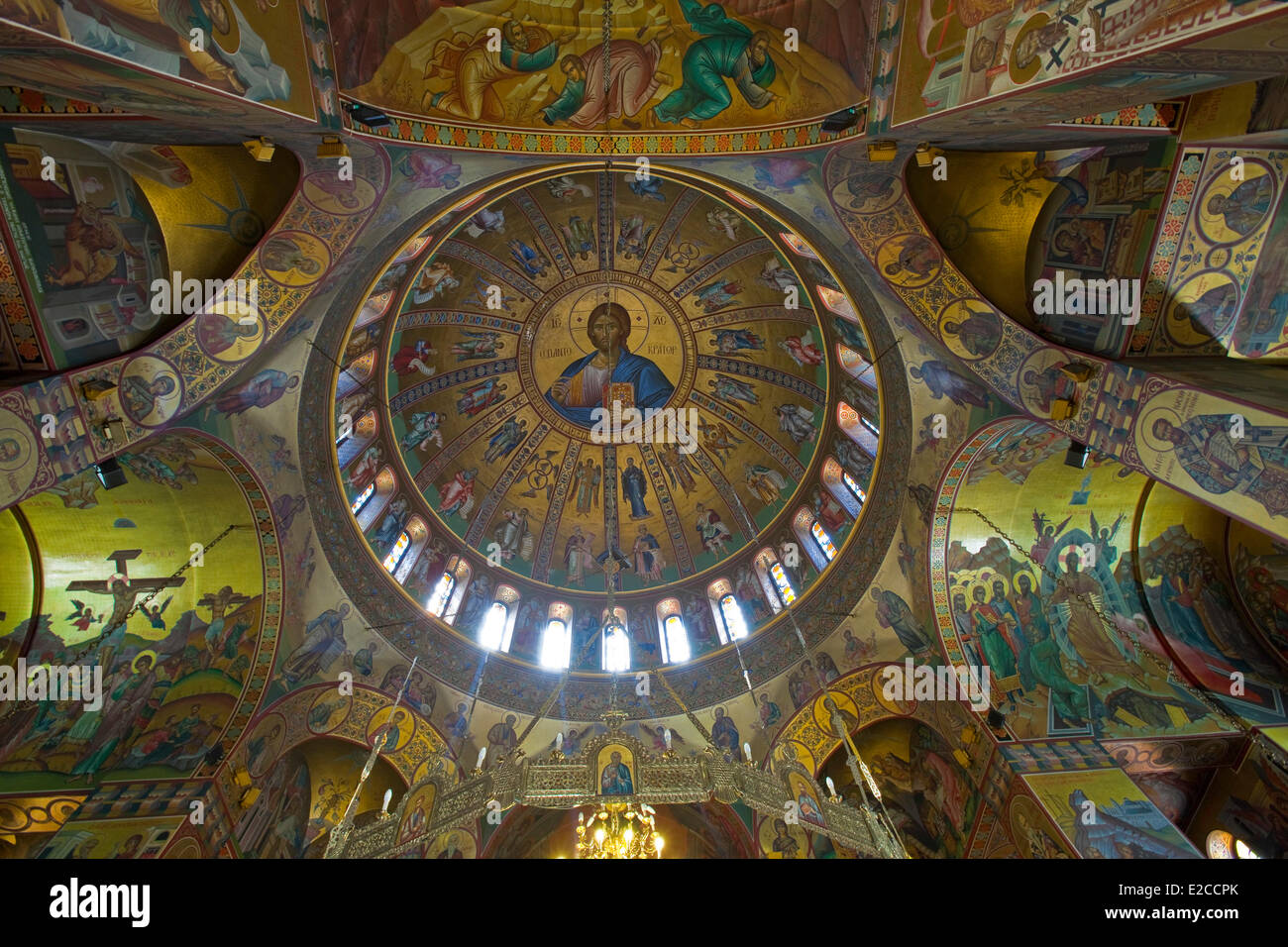 Greece, Macedonia, Thessaloniki, the Greek Orthodox Cathedral Saint Gregory Palamas Stock Photo