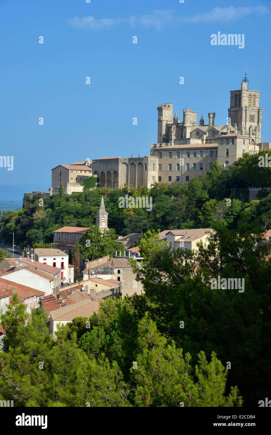 France, Herault, Beziers, sight on the suburbs of the city since the