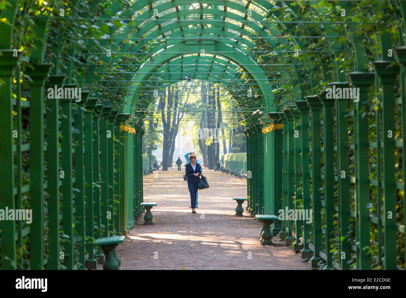 Russia, Saint Petersburg, listed as World Heritage by UNESCO, the summer garden Stock Photo