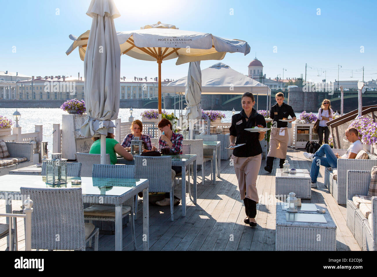 Russia, Saint Petersburg, listed as World Heritage by UNESCO, the Flying Dutchman restaurant Stock Photo