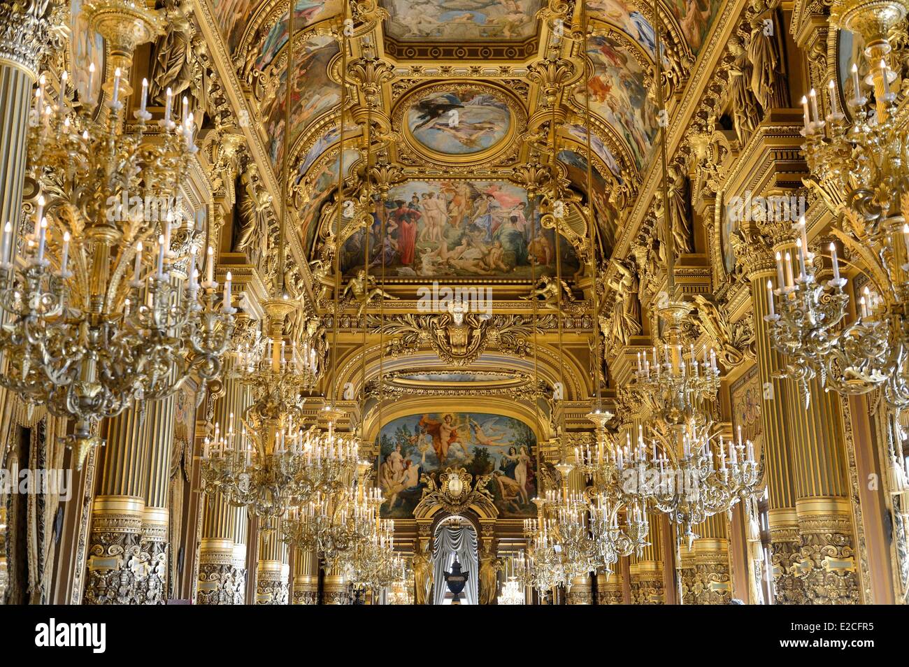 France, Paris, Garnier Opera, the Grand Foyer Stock Photo - Alamy