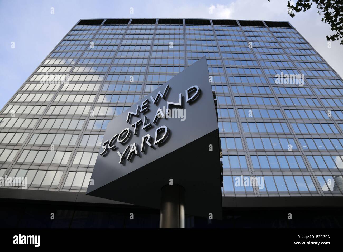 United Kingdom, London, Westminster, New Scotland Yard on Victoria Street, police headquarters Stock Photo