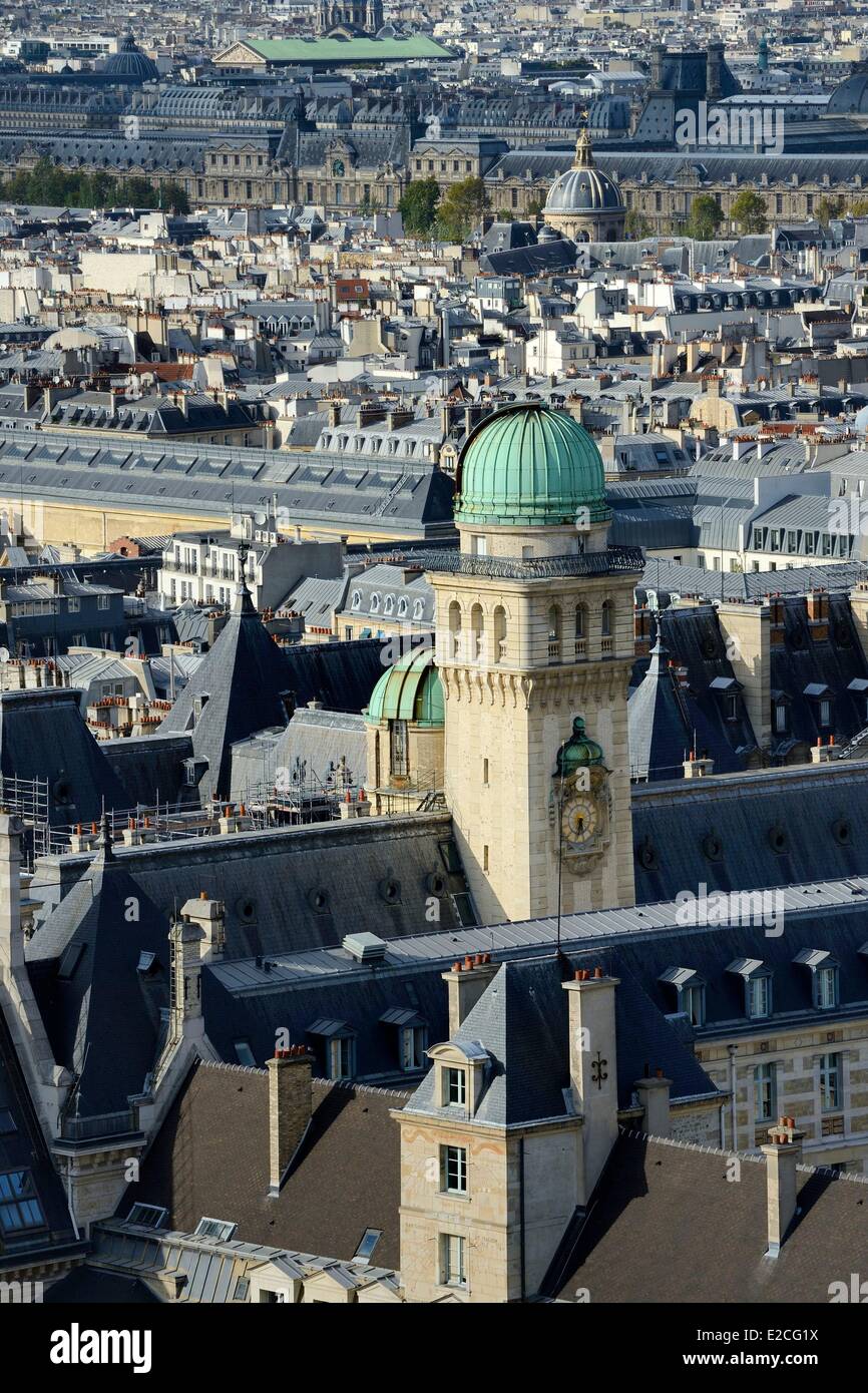 France, Paris, Latin Quarter, the Sorbonne in the Rue Saint Jacques Stock Photo