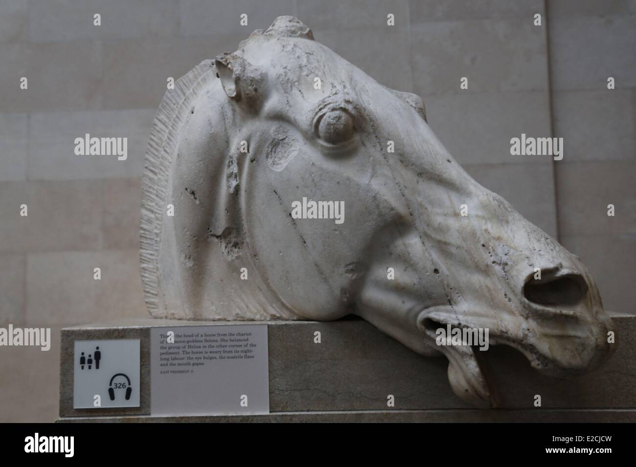 United Kingdom, London, British Museum, the Parthenon sculptures Stock