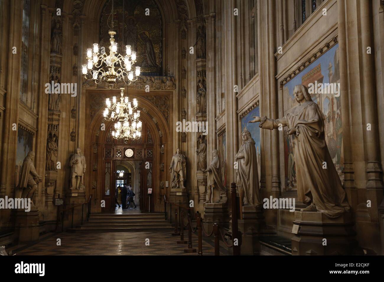 United Kingdom, London, Westminster, House of Parliaments, commons parliament interior Stock Photo