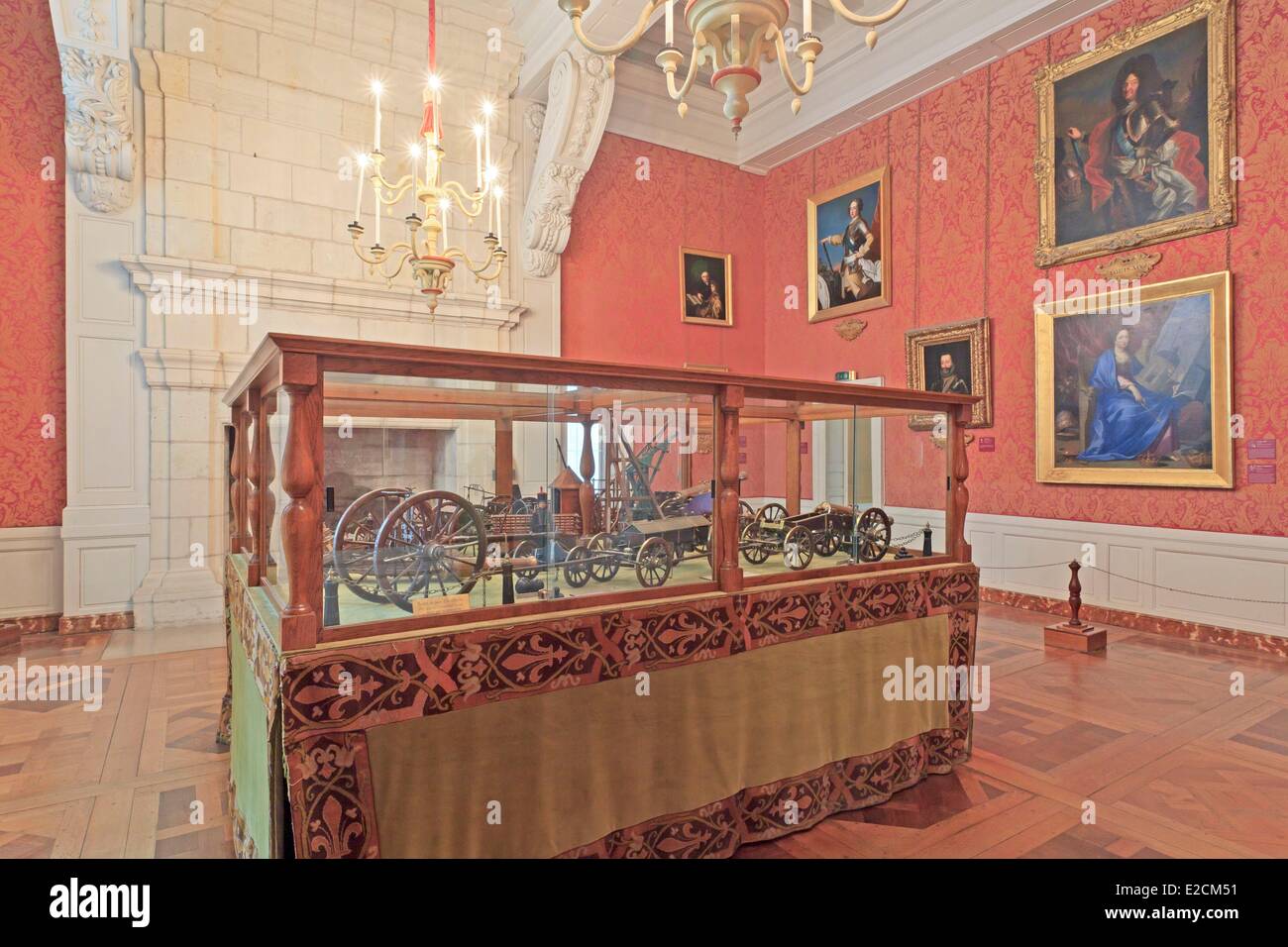 France Loir et Cher Loire Valley listed as World Heritage by UNESCO the royal castle of Chambord the dauphine's bedroom Stock Photo